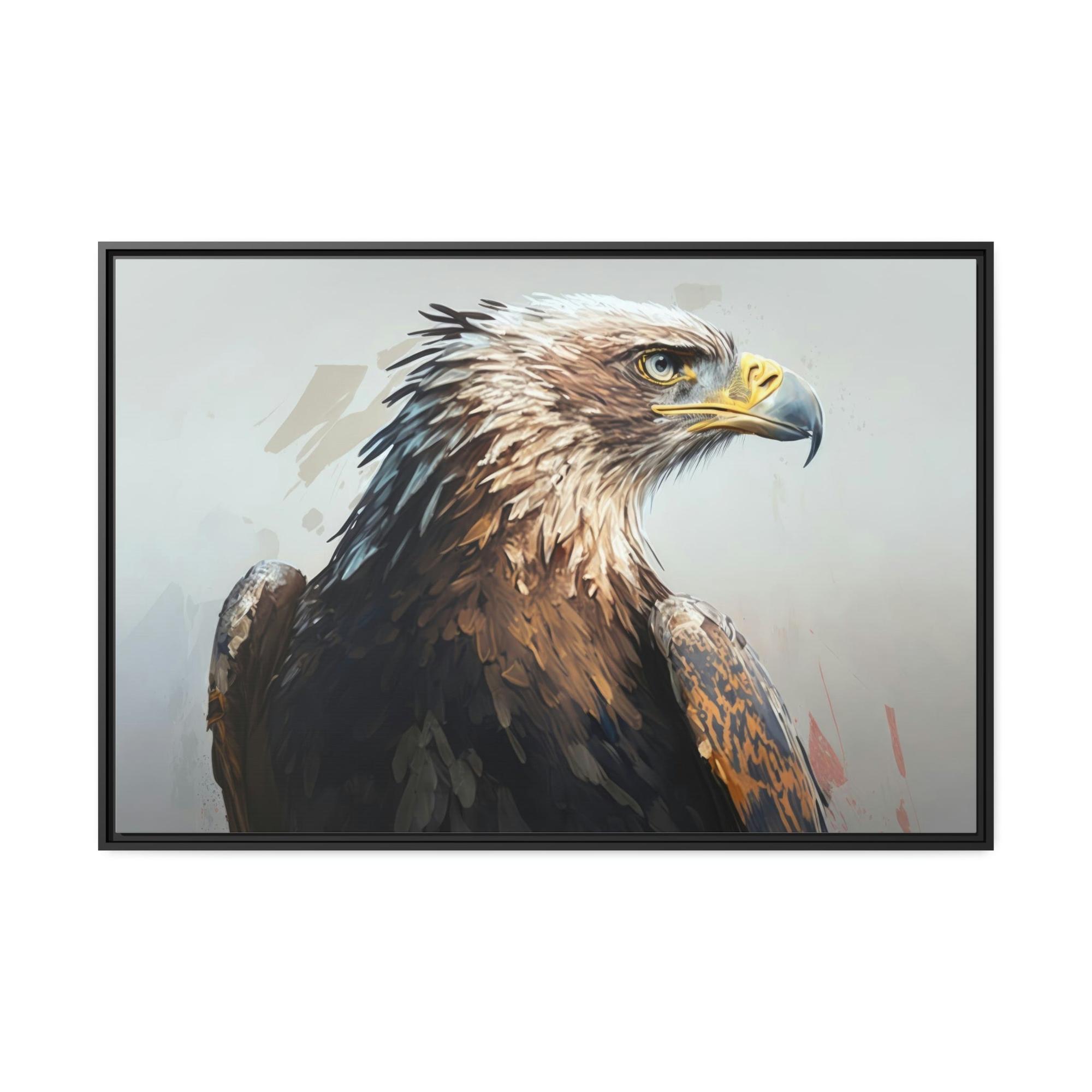 undefined Eagle's Harmonious Flight: Canvas Print, Enveloping with Serenity and Power