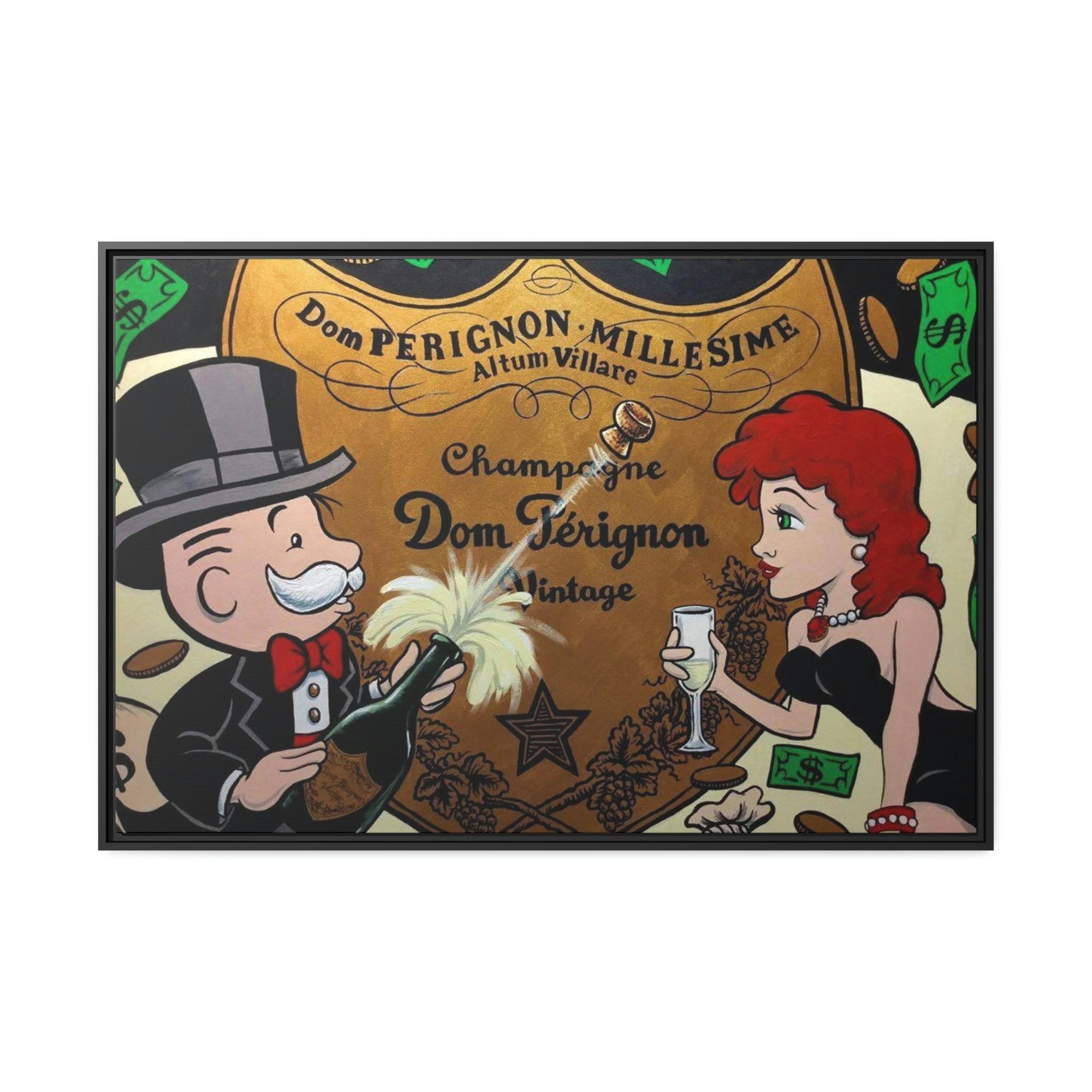 Monopoly & Motivation Alec Monopoly Art: Stunning Framed Canvas Print for Art Collectors