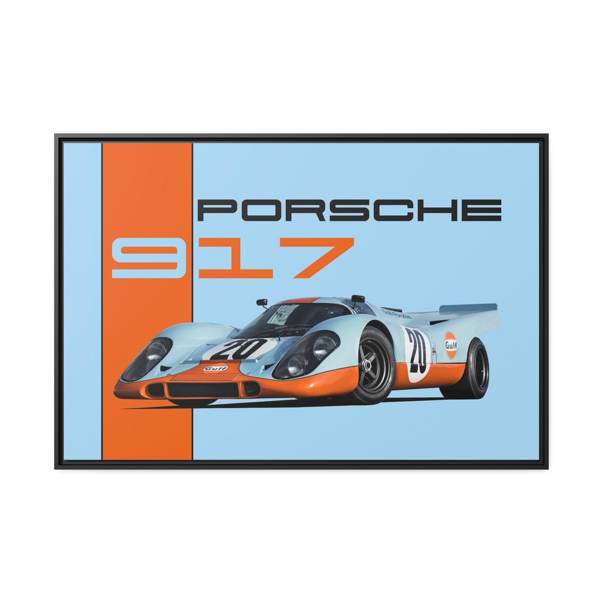 Porsche Speed and Style: Artistic Canvas Print of a Porsche Racing Car