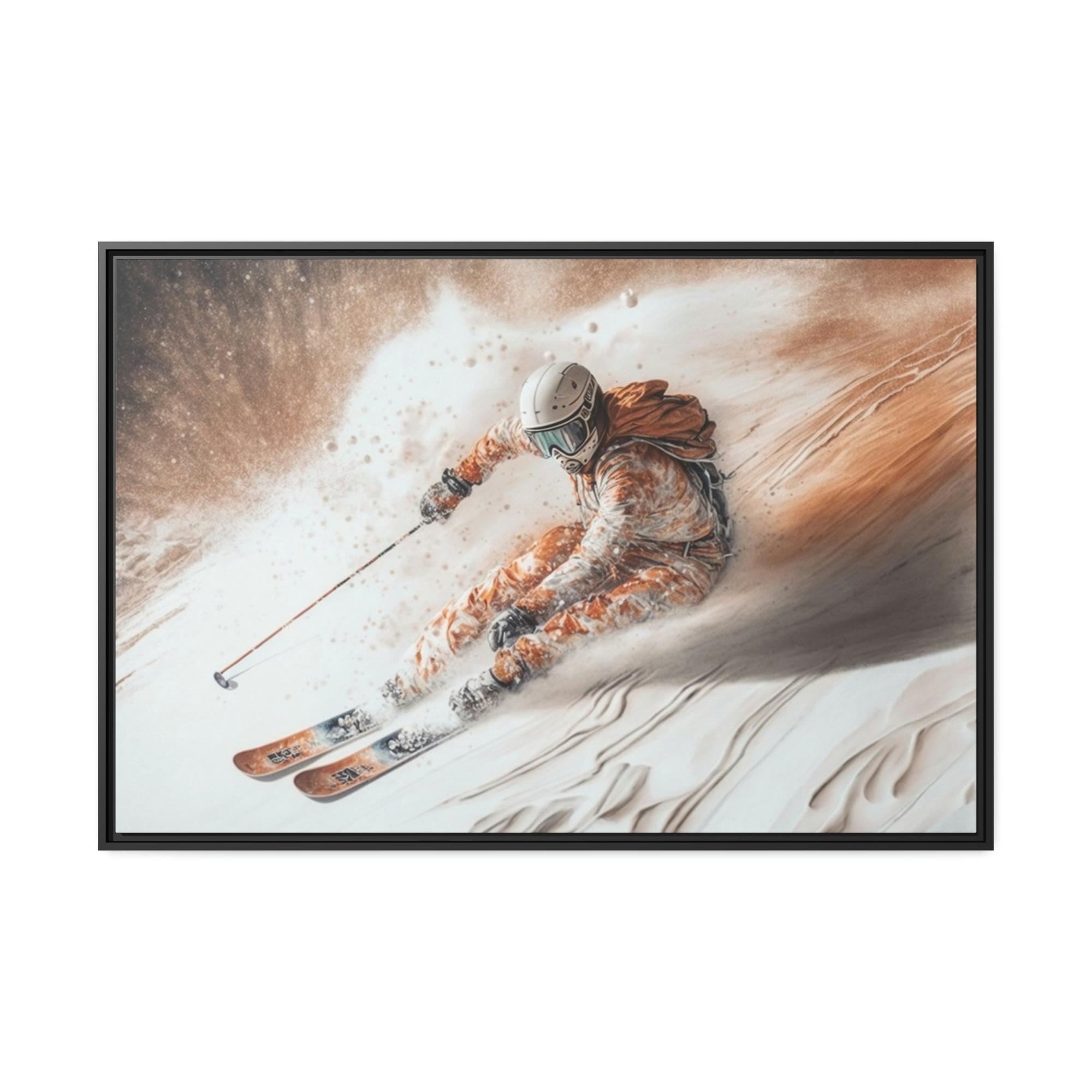 undefined The Thrill of the Slopes: A Skiing Adventure on Canvas