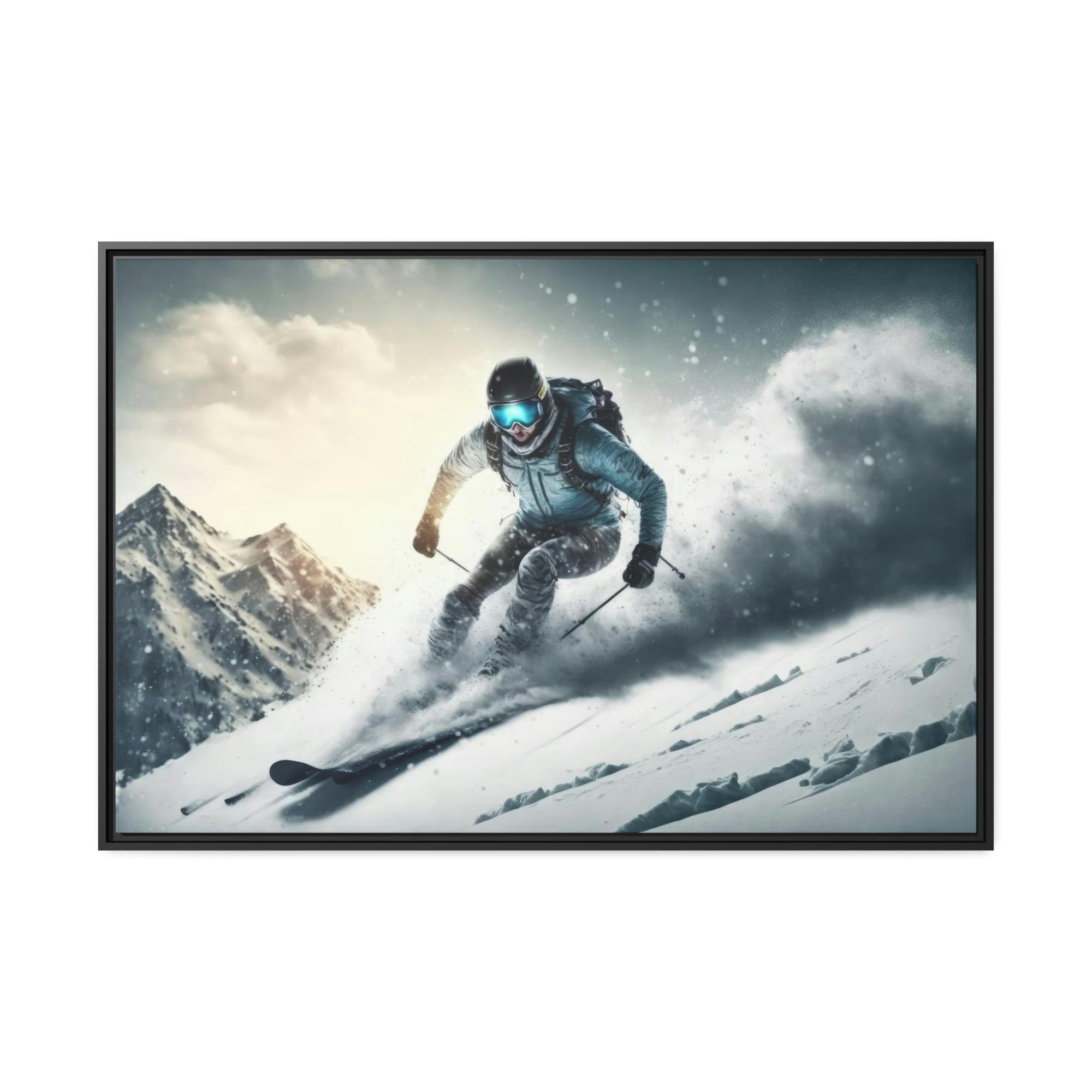 Skiing A Winter Wonderland: A Majestic Skiing Scene