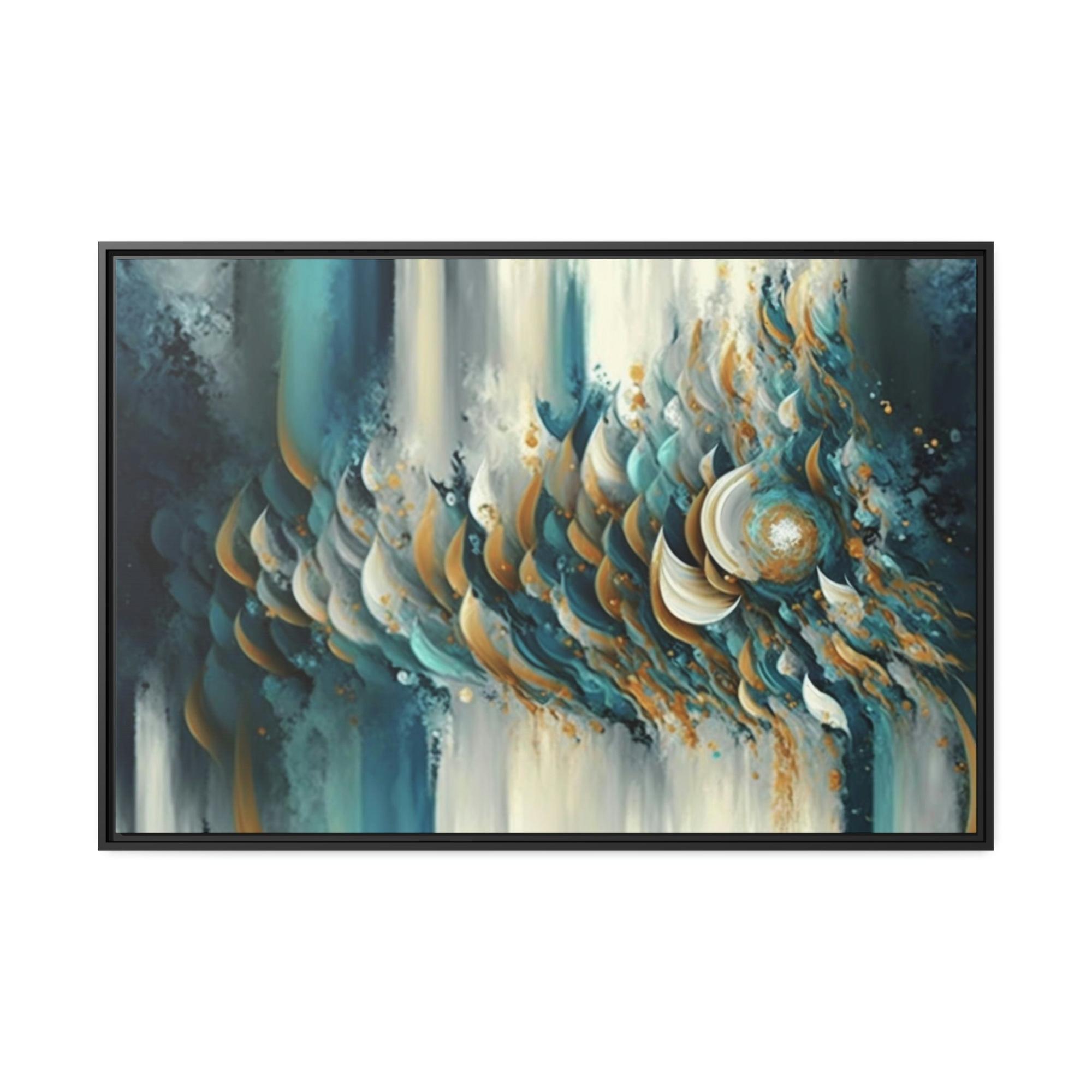 undefined Liquid Hues: Teal Abstraction