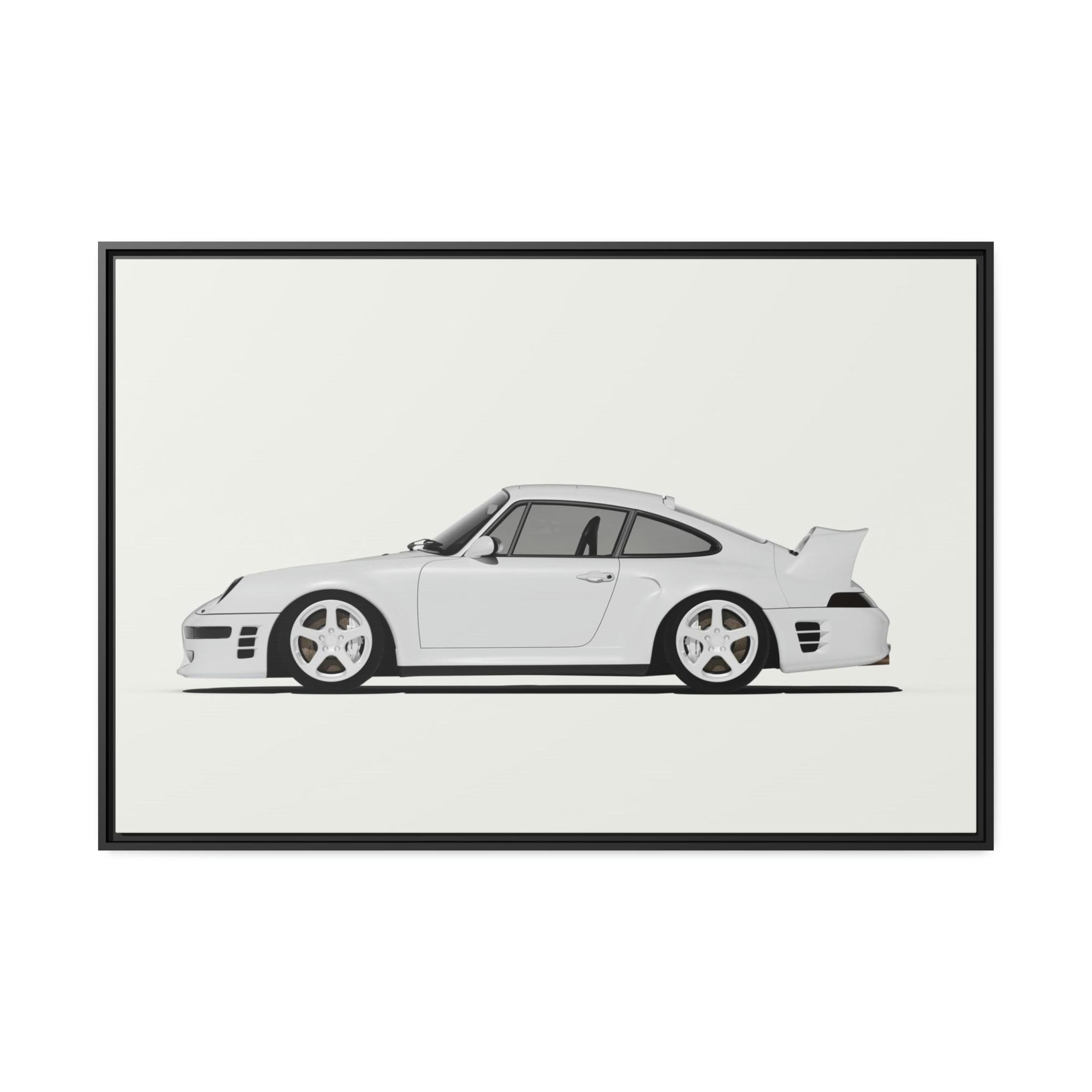 Porsche Porsche Paradise: Stunning Wall Art Featuring a Luxurious Porsche Scene on Natural Canvas