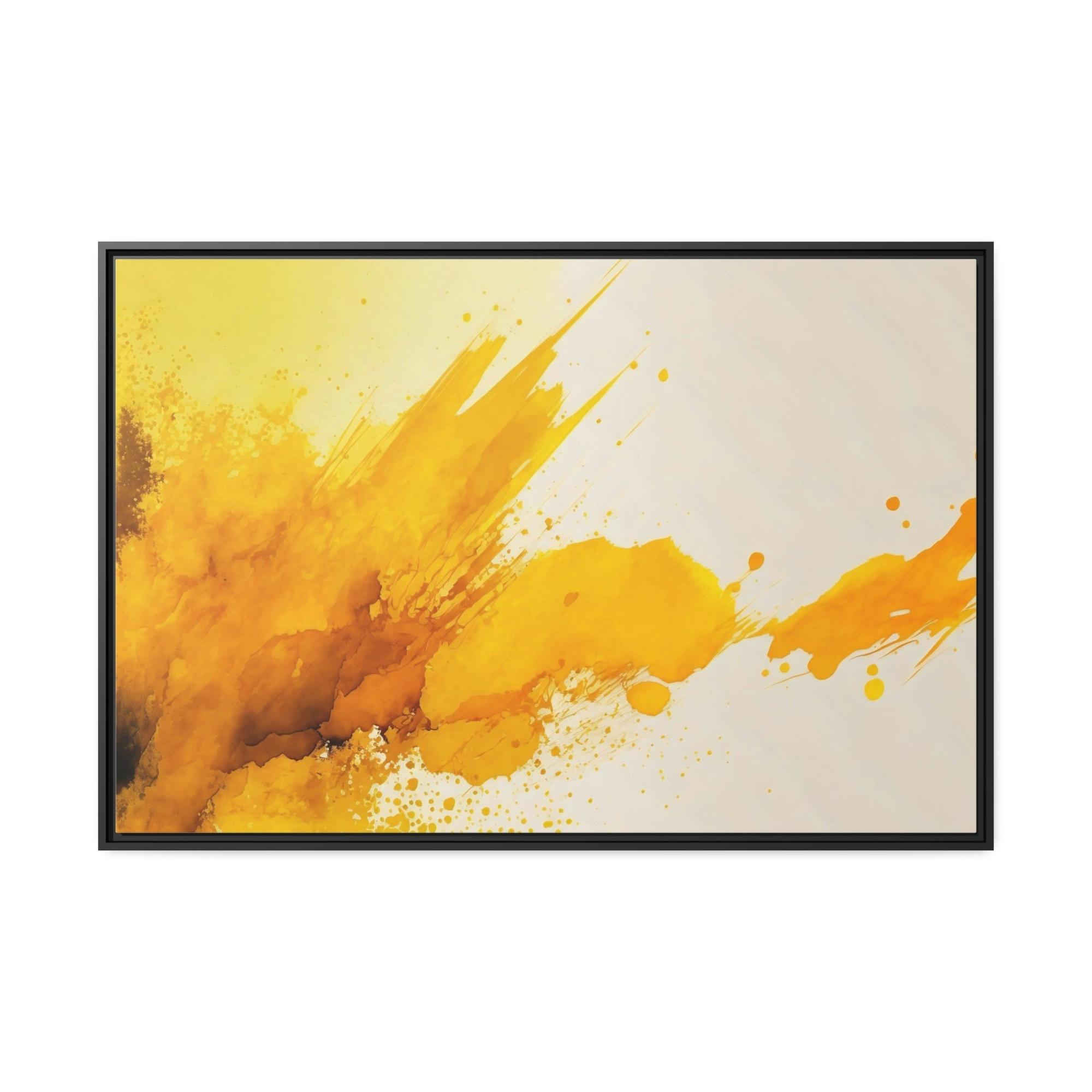 undefined Abstract Sunshine: Bold and Cheerful Framed Poster and Canvas Print Art Featuring a Yellow Abstract Design