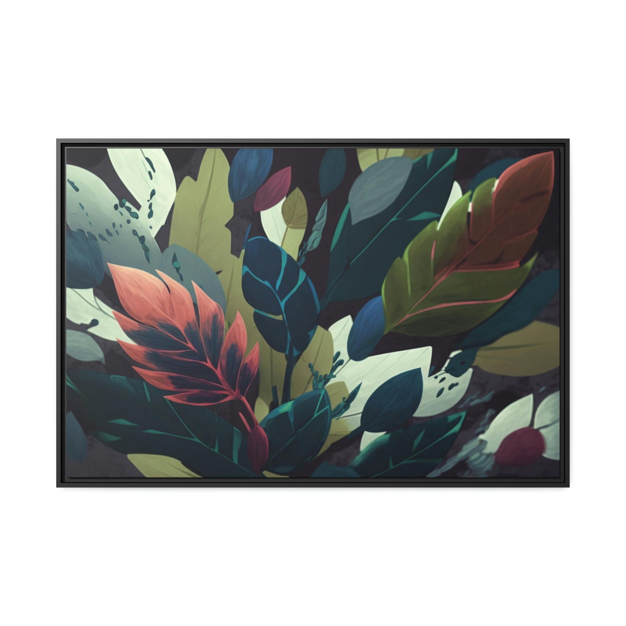 undefined Floral Symphony: Canvas & Poster Print of Abstract Botanical Art