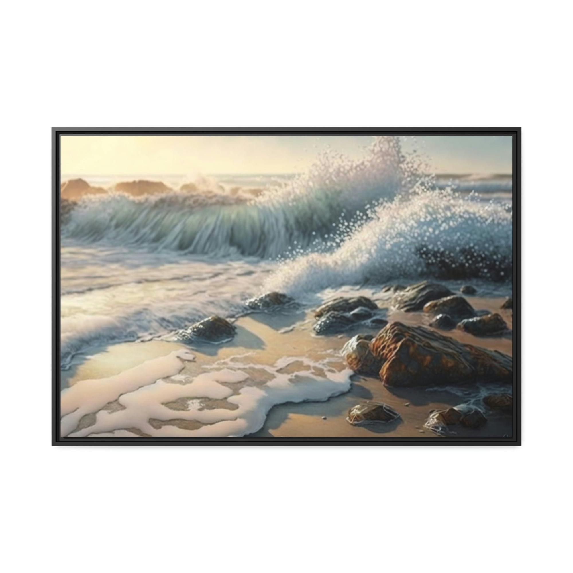 Coastal The Ocean's Edge: Framed Canvas & Poster of the Coastal Landscape
