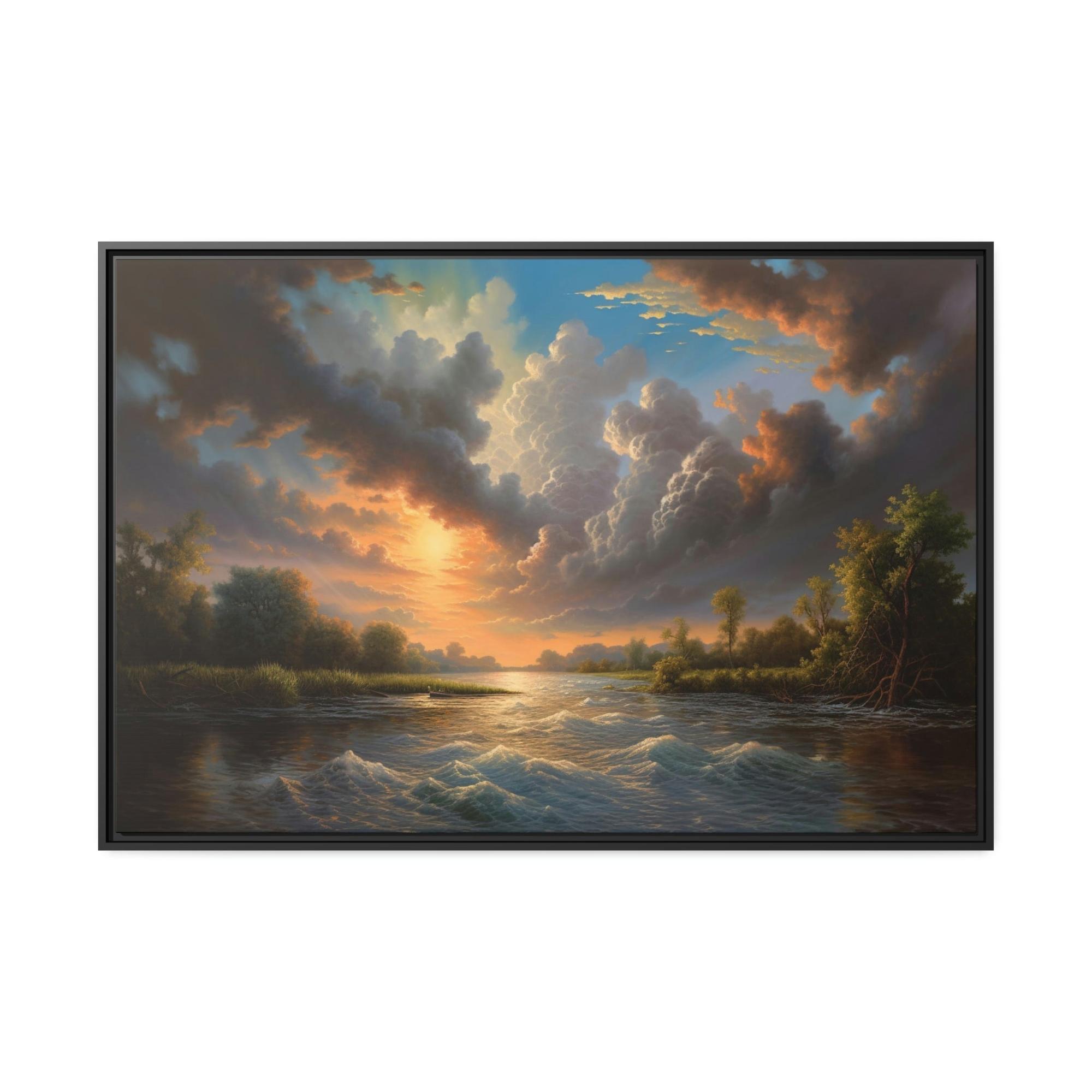 Lakes And Rivers Enchanted Waters: Framed Canvas and Poster Print of Lakes and Rivers