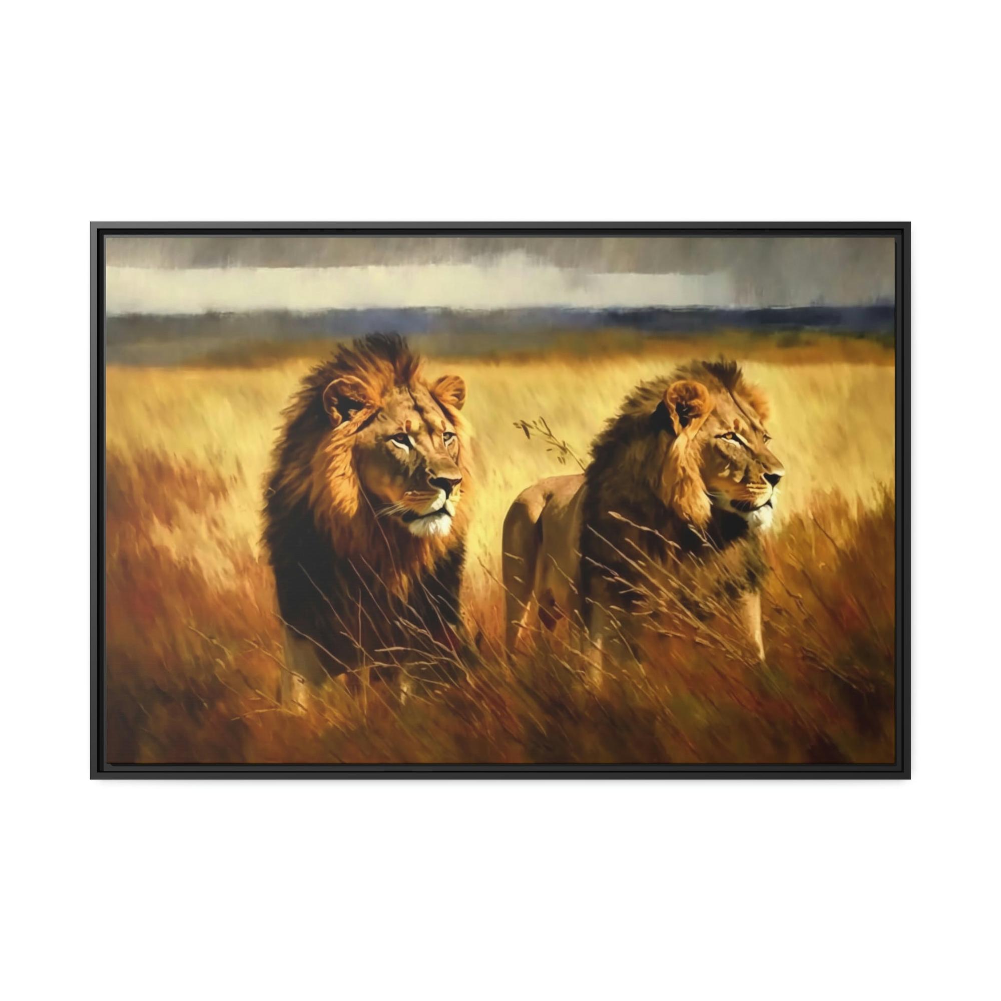 Lions King of Beasts: A Painting of Lions
