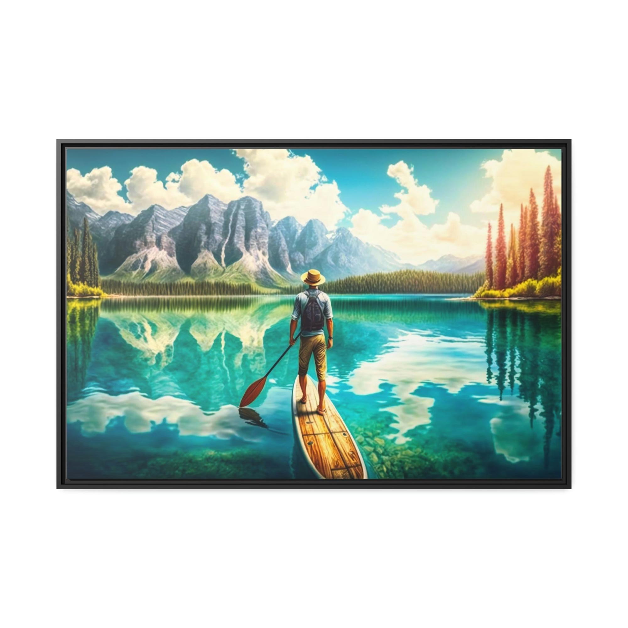 Lakes And Rivers Scenic Riverscape: Wall Art of a Stunning River Landscape on Canvas