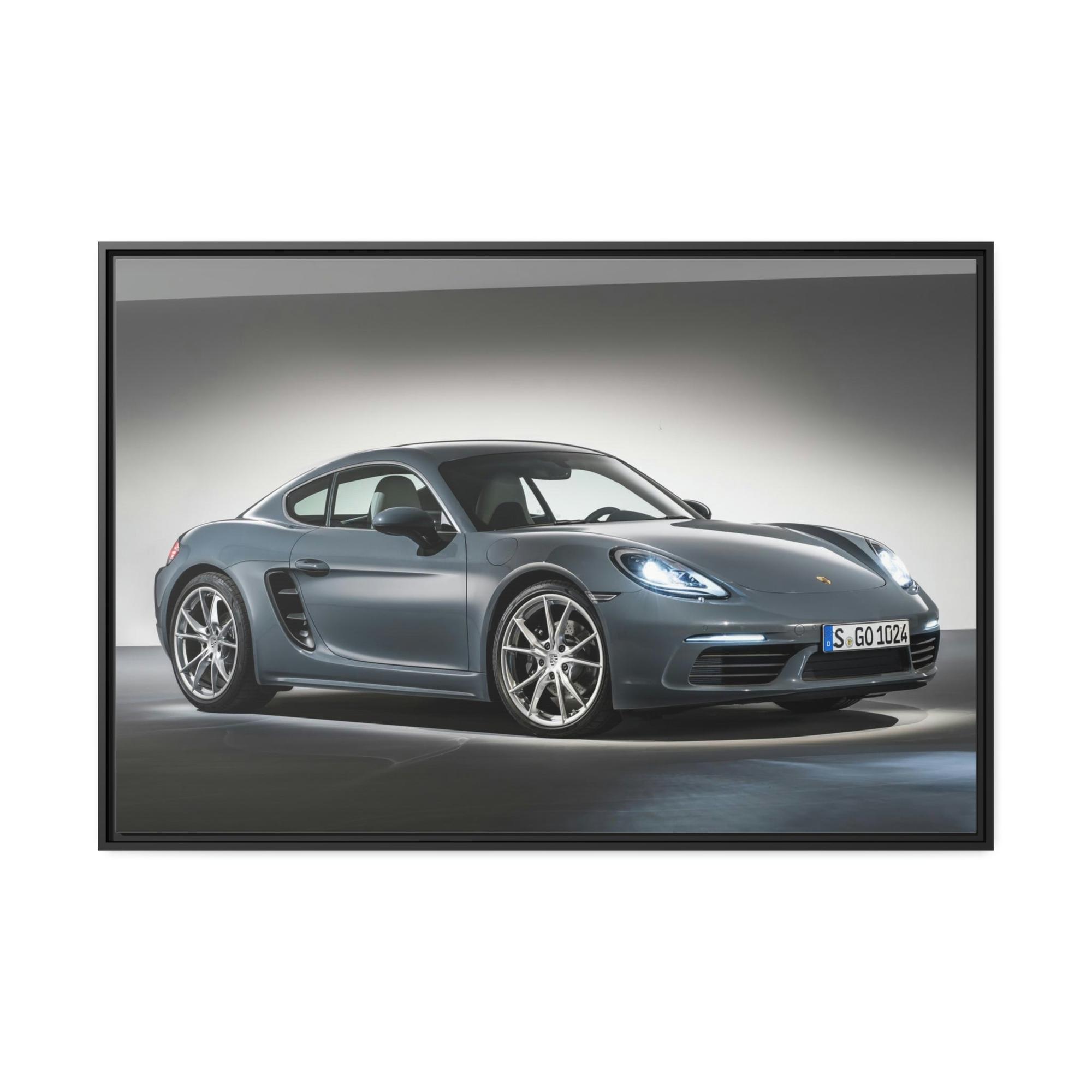 Porsche A Porsche Symphony: A Canvas & Poster Print of a Sports Car's Sleek Design