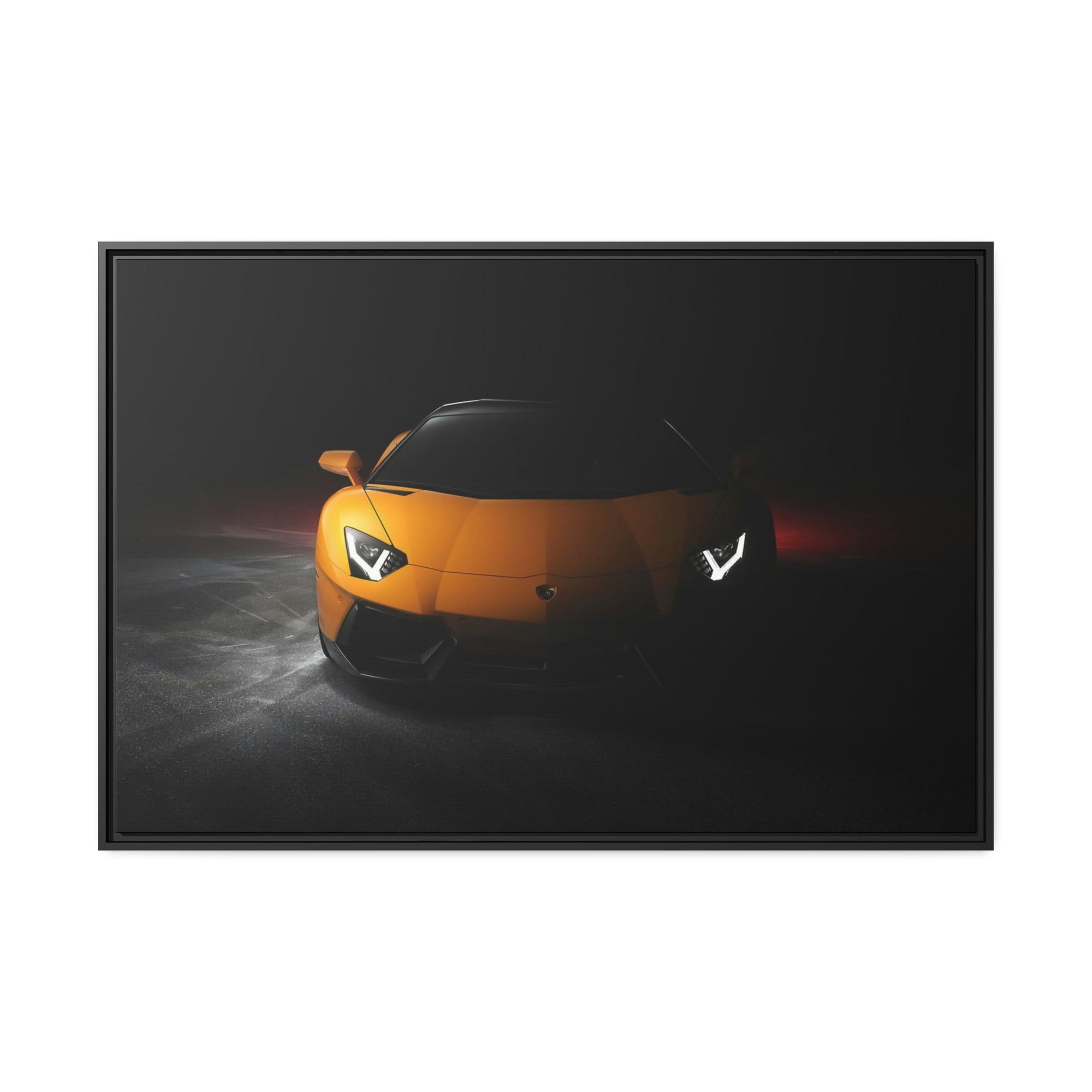 undefined Lamborghini The Power of Elegance: Art and Wall Decor on Natural Canvas