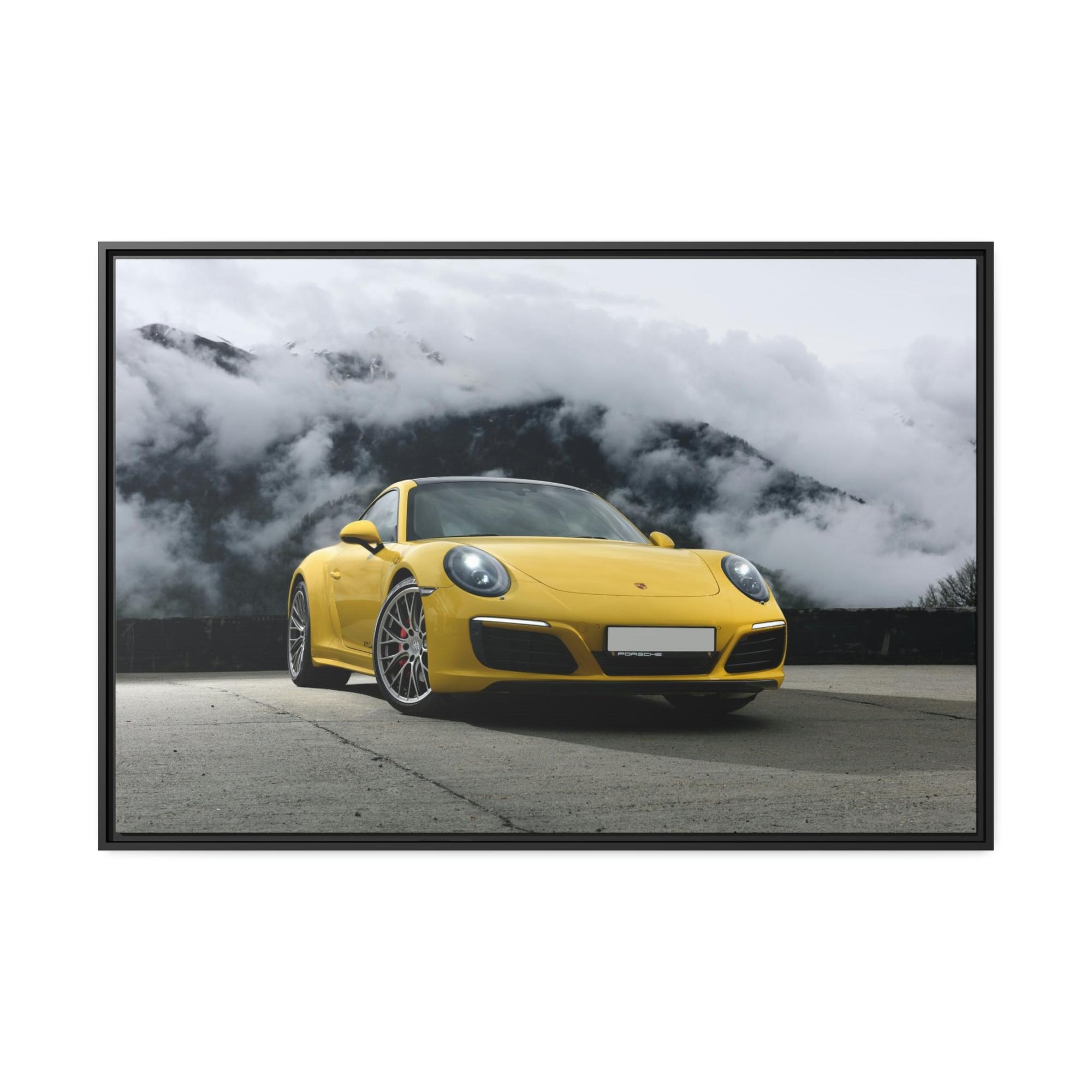 Porsche Porsche in the Mountains: A Scenic Canvas & Poster Print for Adventurers