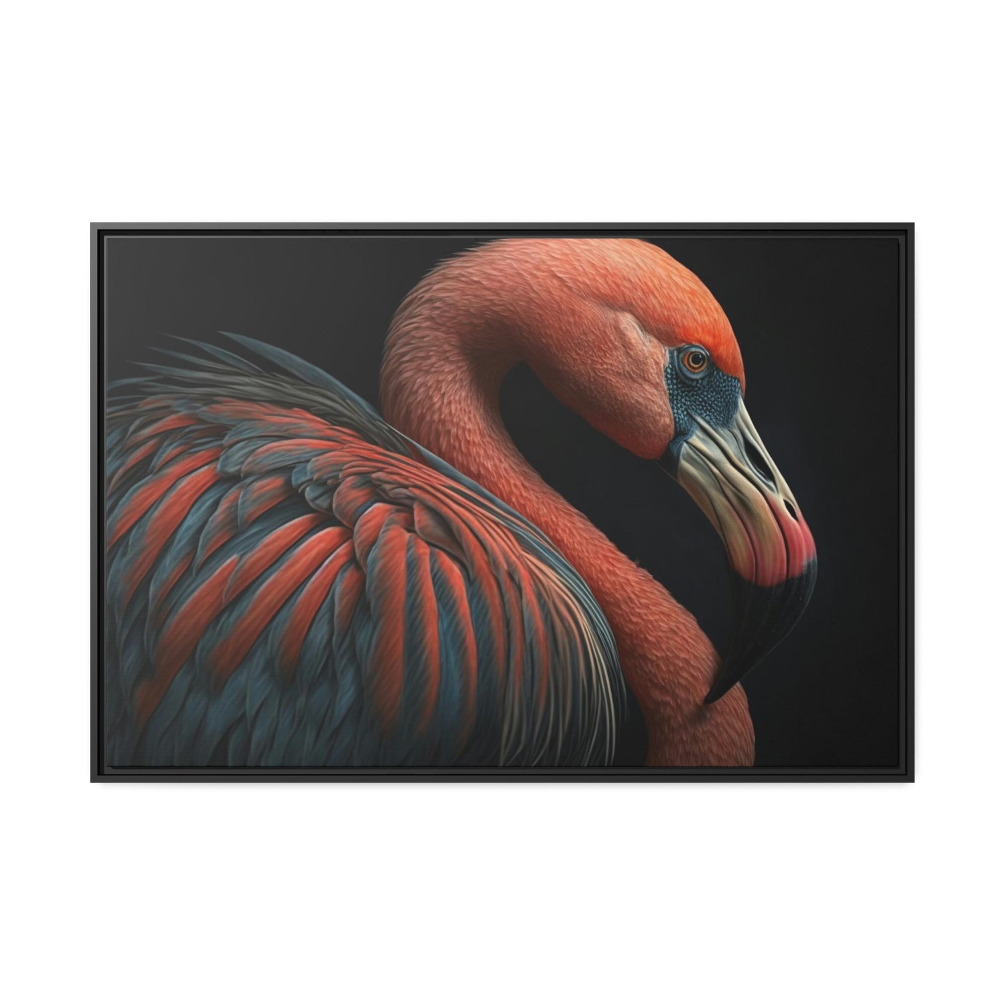 Flamingos The Elegant Flamingo: Framed Canvas & Poster of Graceful Flamingos