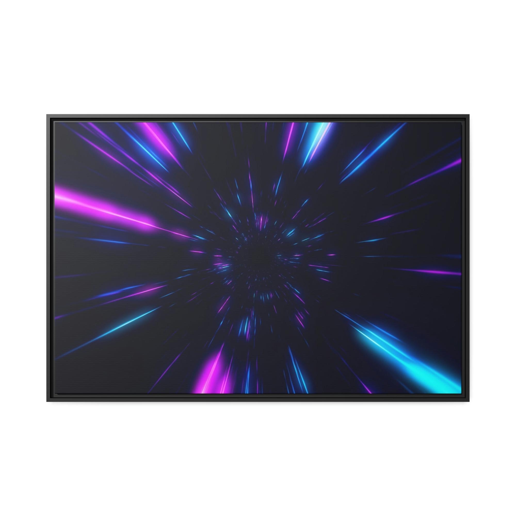 Neon Illuminated Impressions: Neon-themed Wall Art Prints on High-Quality Canvas & Poster