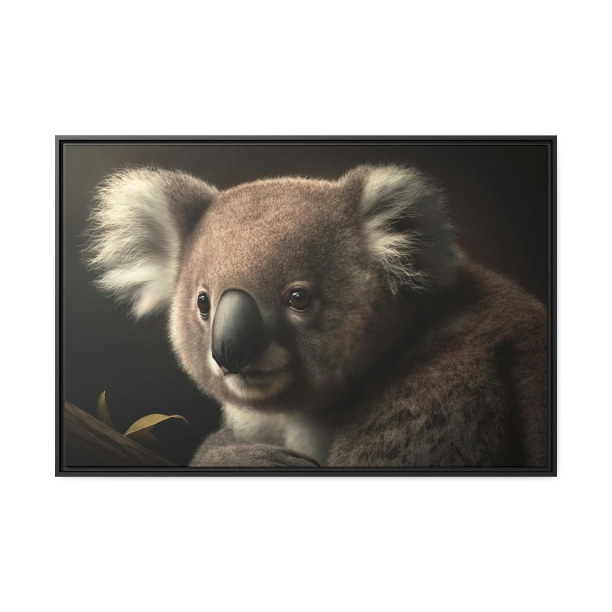 Koalas A Koala's Paradise: A Scenic Painting on Canvas