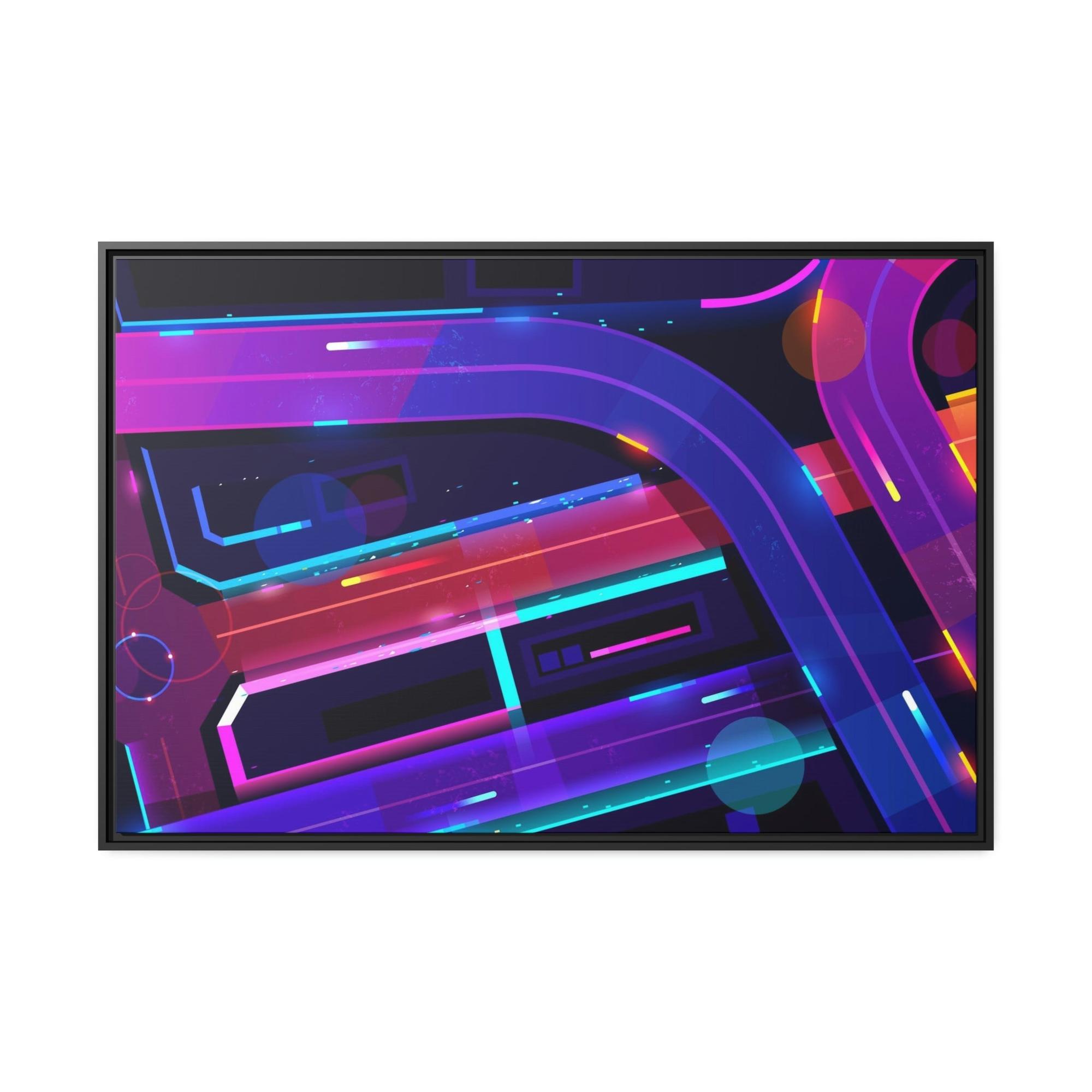 Neon Neon Fantasia: Captivating Framed Poster Art on Premium Canvas for Wall Decor