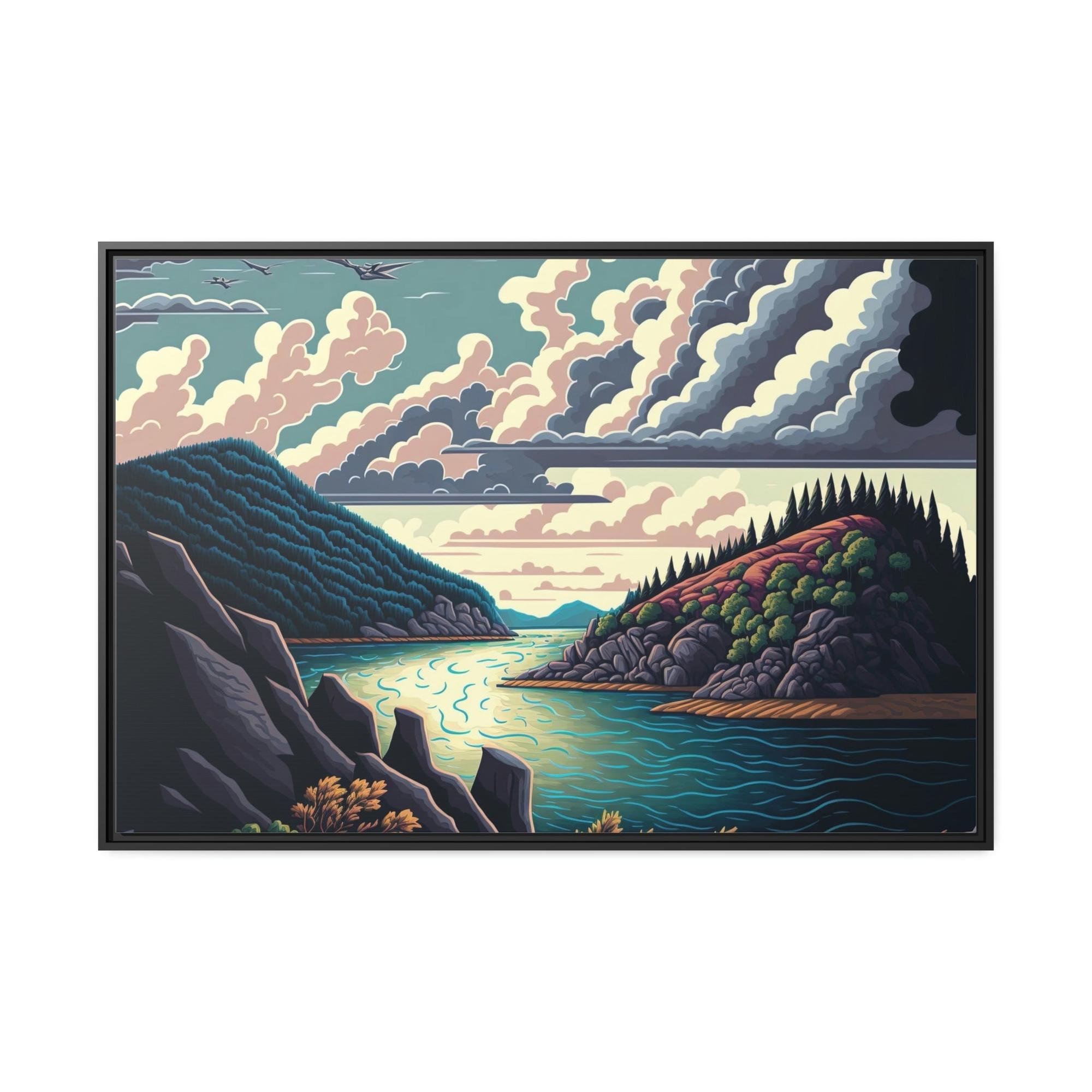 Lakes And Rivers Reflections of Nature: Wall Art on Canvas Featuring Lakes and Rivers
