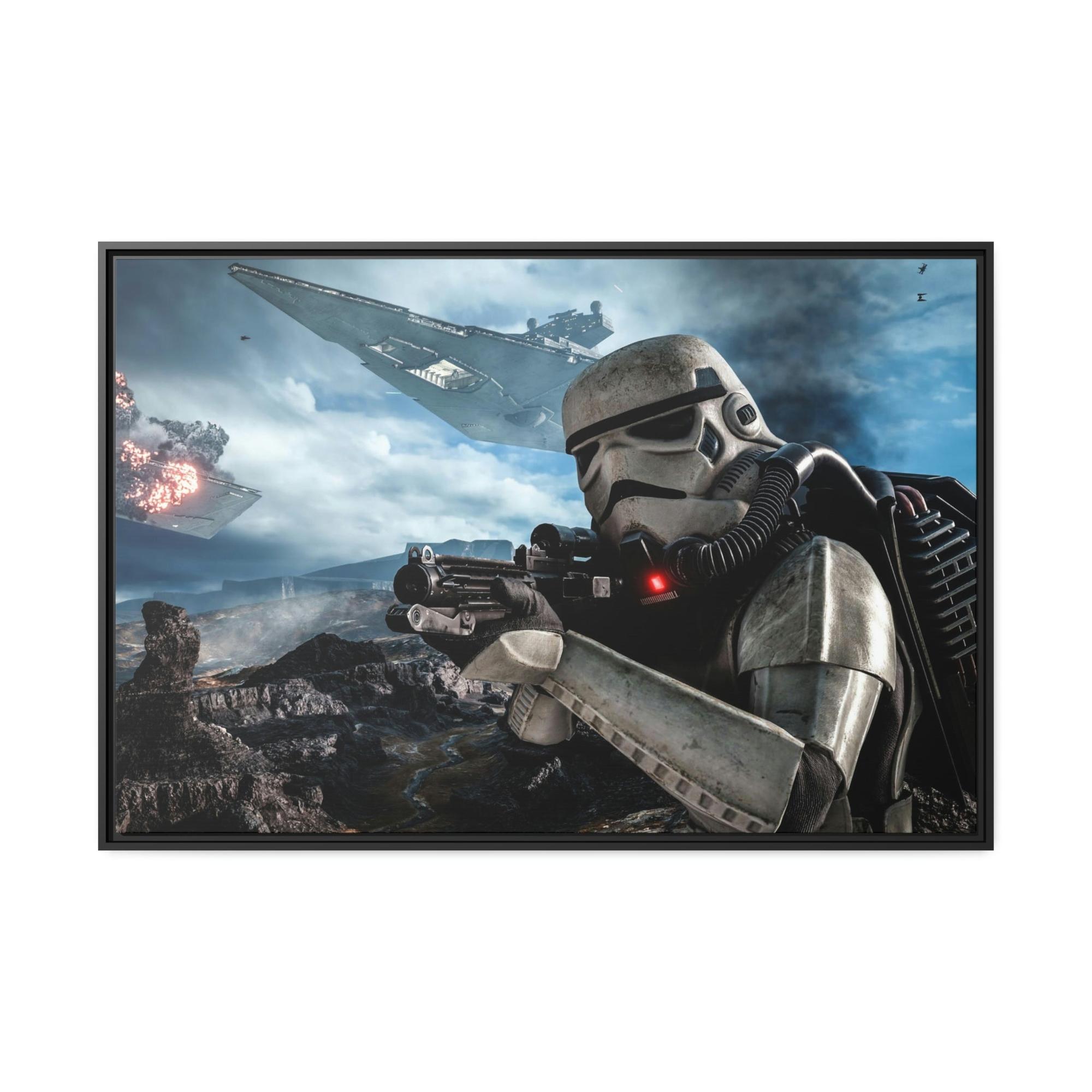 undefined Journey through the Stars: Natural Canvas Print of Star Wars Adventure