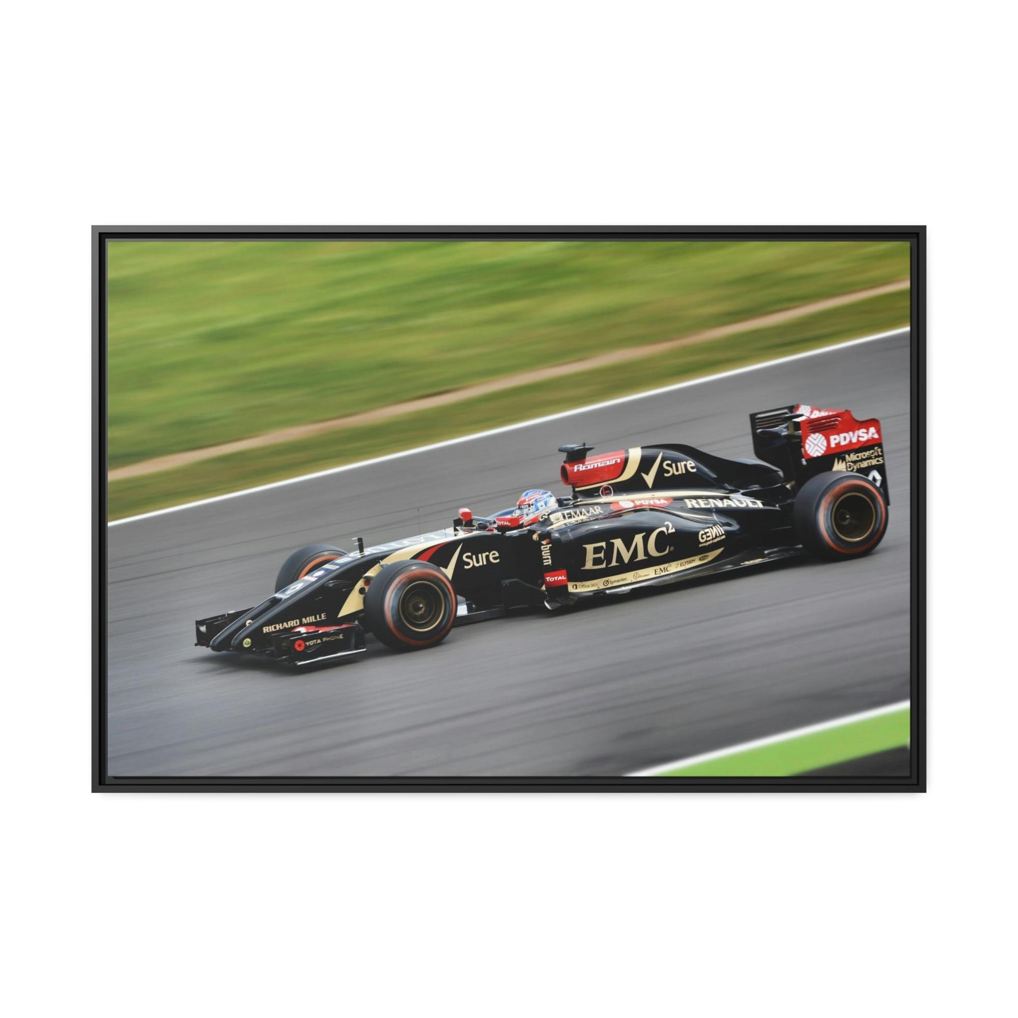 F1 The Finish Line: F1 Art Print on Natural Canvas & Poster