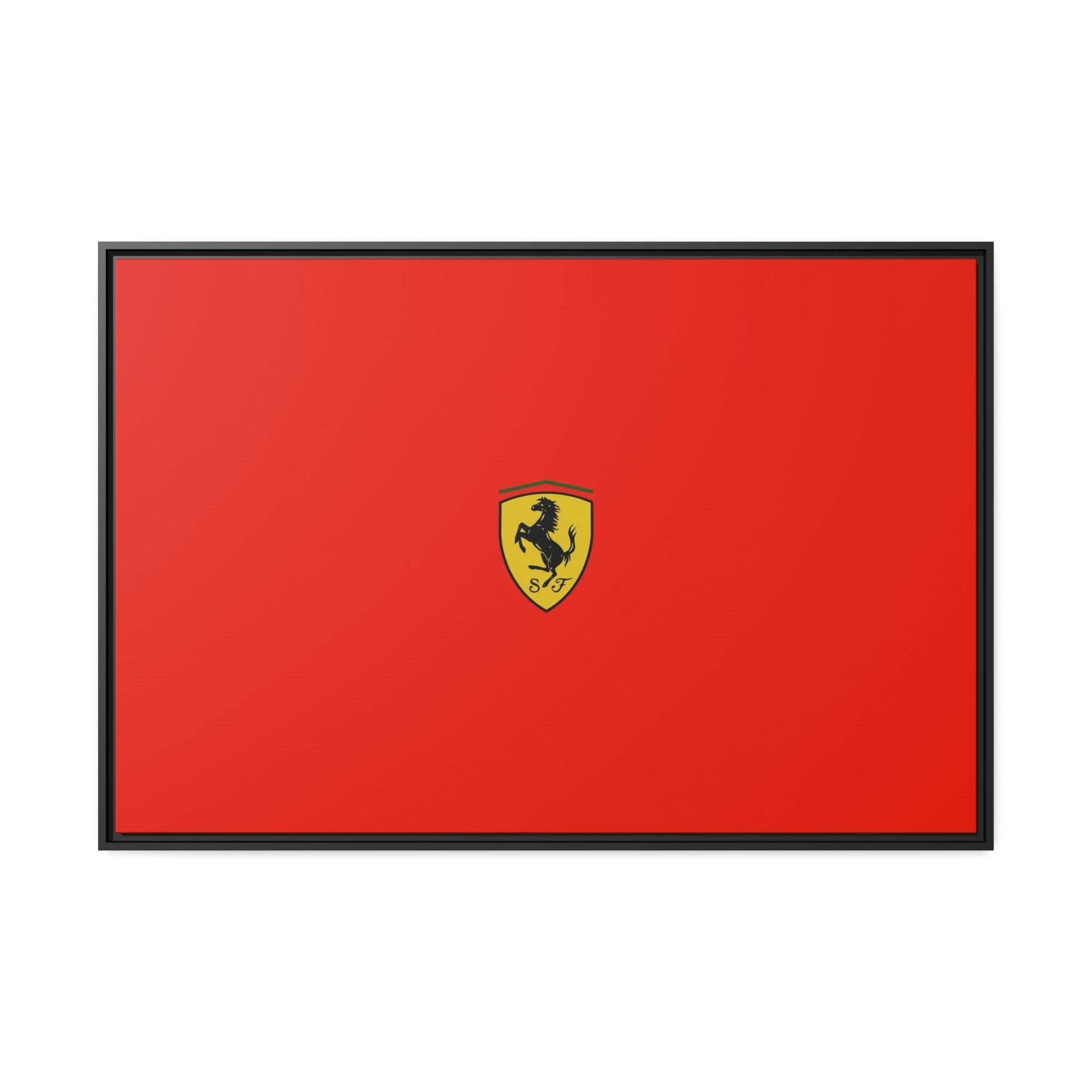 Mountains Prancing Horse: Framed Canvas and Poster of Ferrari's Iconic Symbol