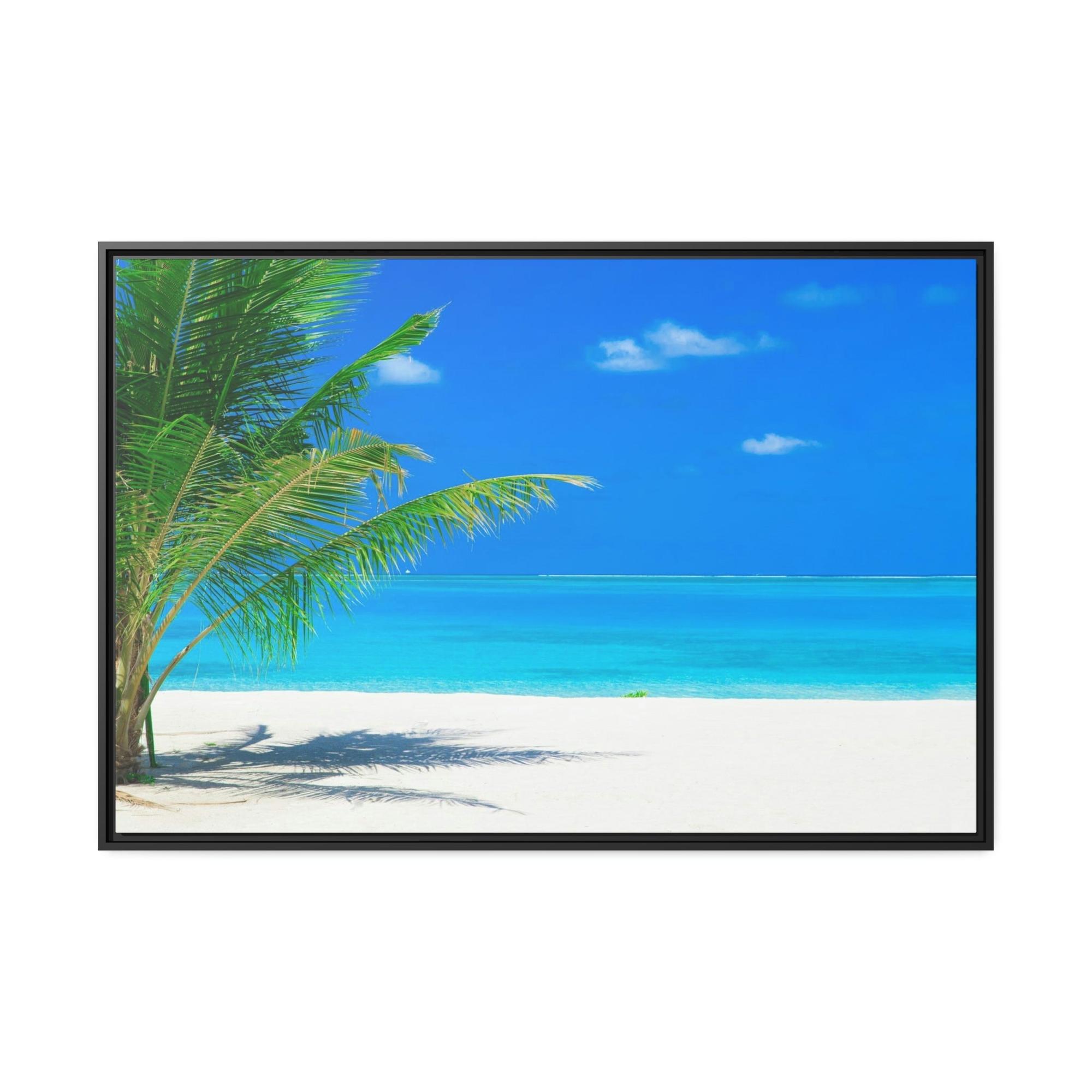 Island Beach Island Breeze: Natural Canvas & Poster Art of a Refreshing Beach Day