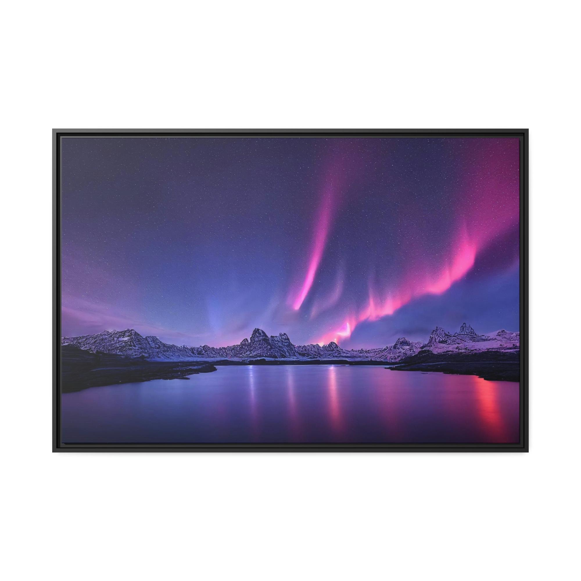 Aurora Borealis Majestic Aurora Borealis: A Celestial Spectacle on Canvas