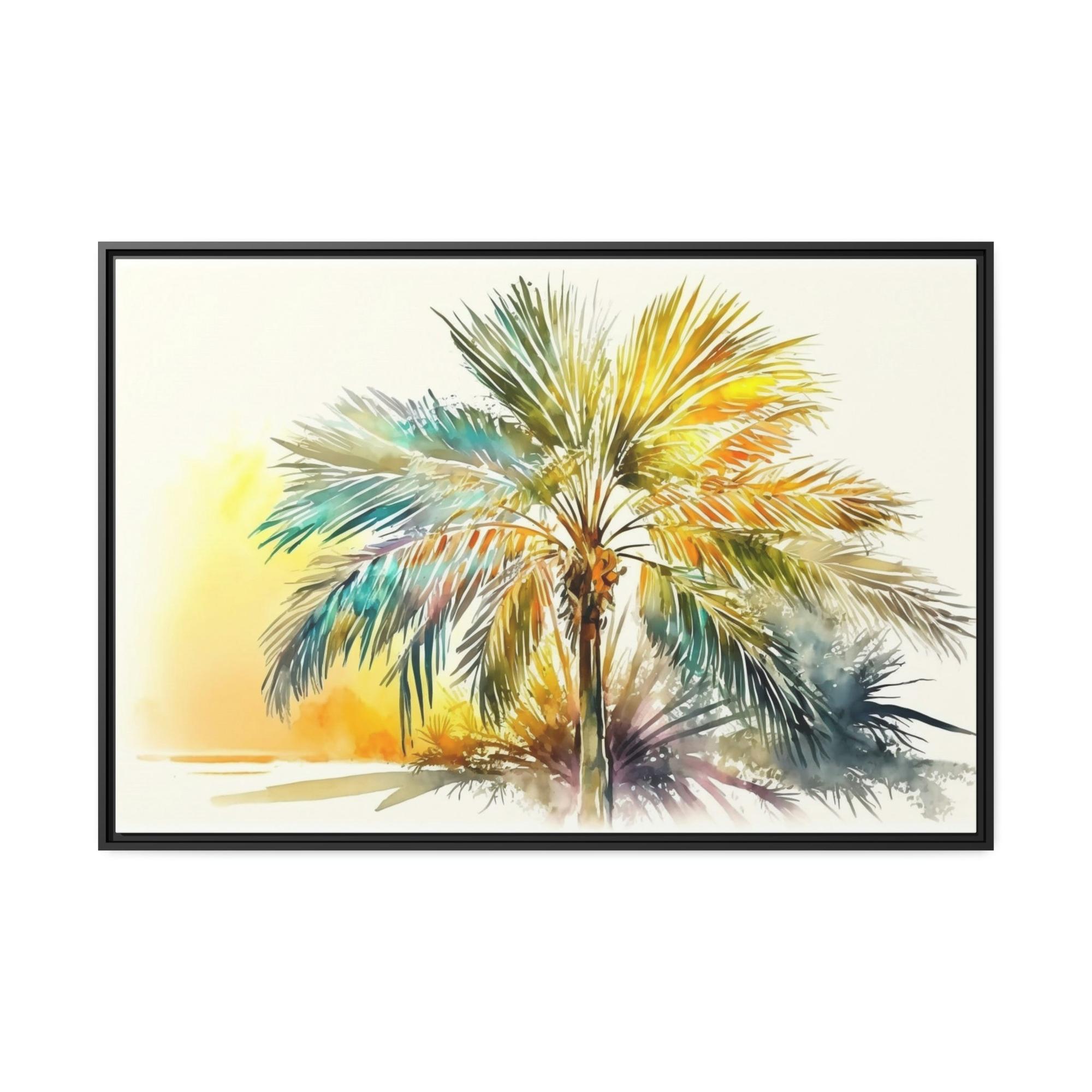 undefined Framed Canvas Print of Palm Trees: Bringing the Tropics Indoors