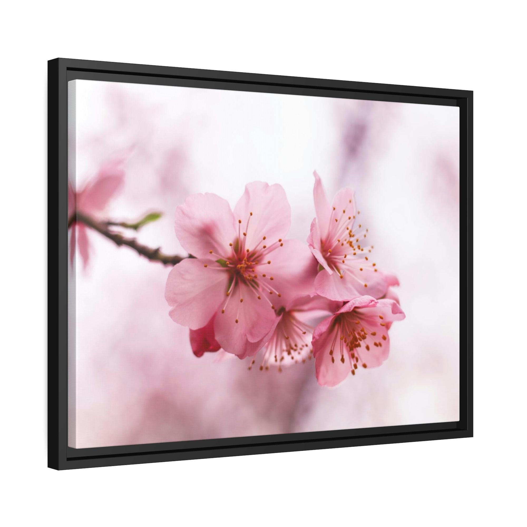 undefined Japanese Garden: Cherry Blossoms on Natural Canvas