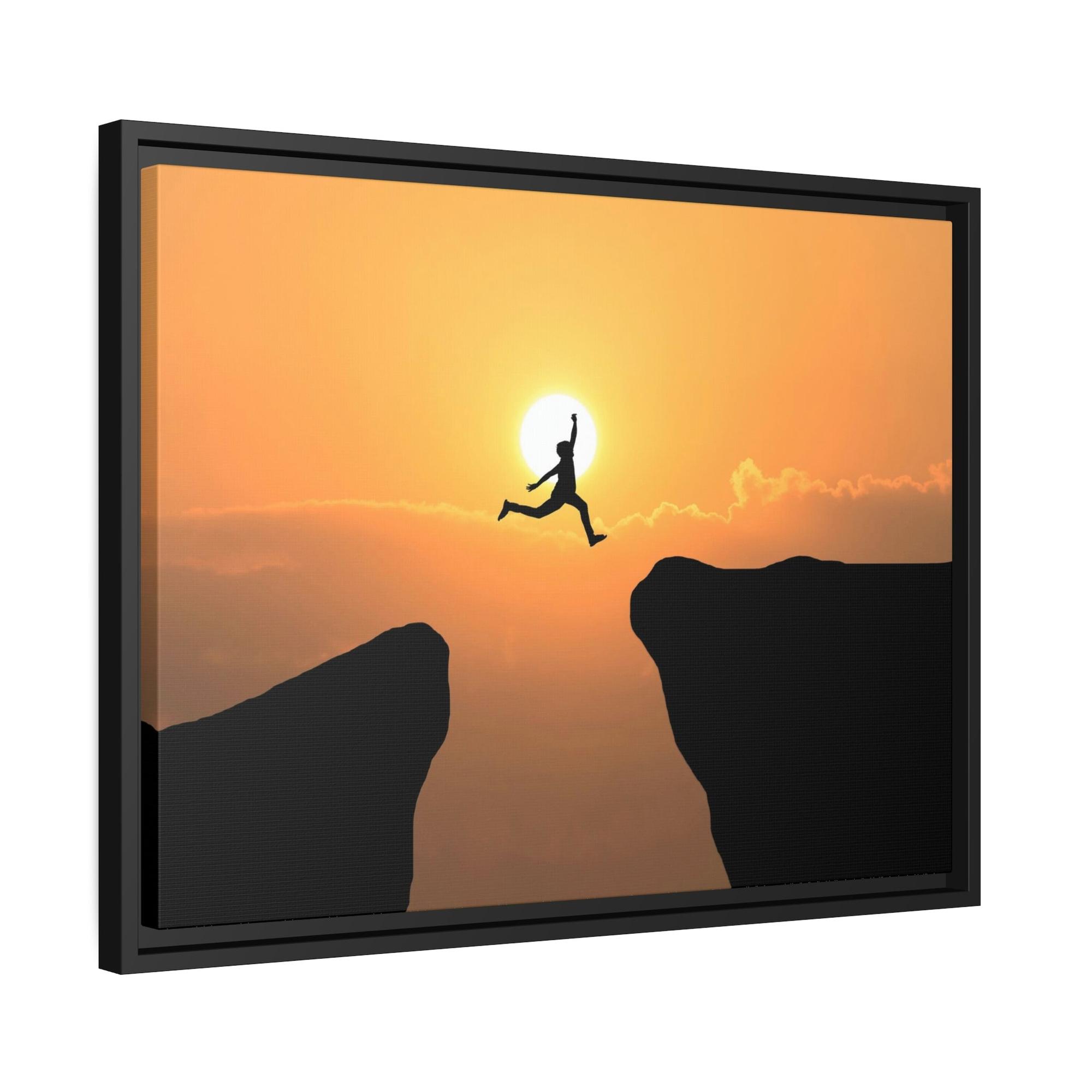 Cliffs The Cliff's Edge: Dramatic Canvas Print for Statement Decor