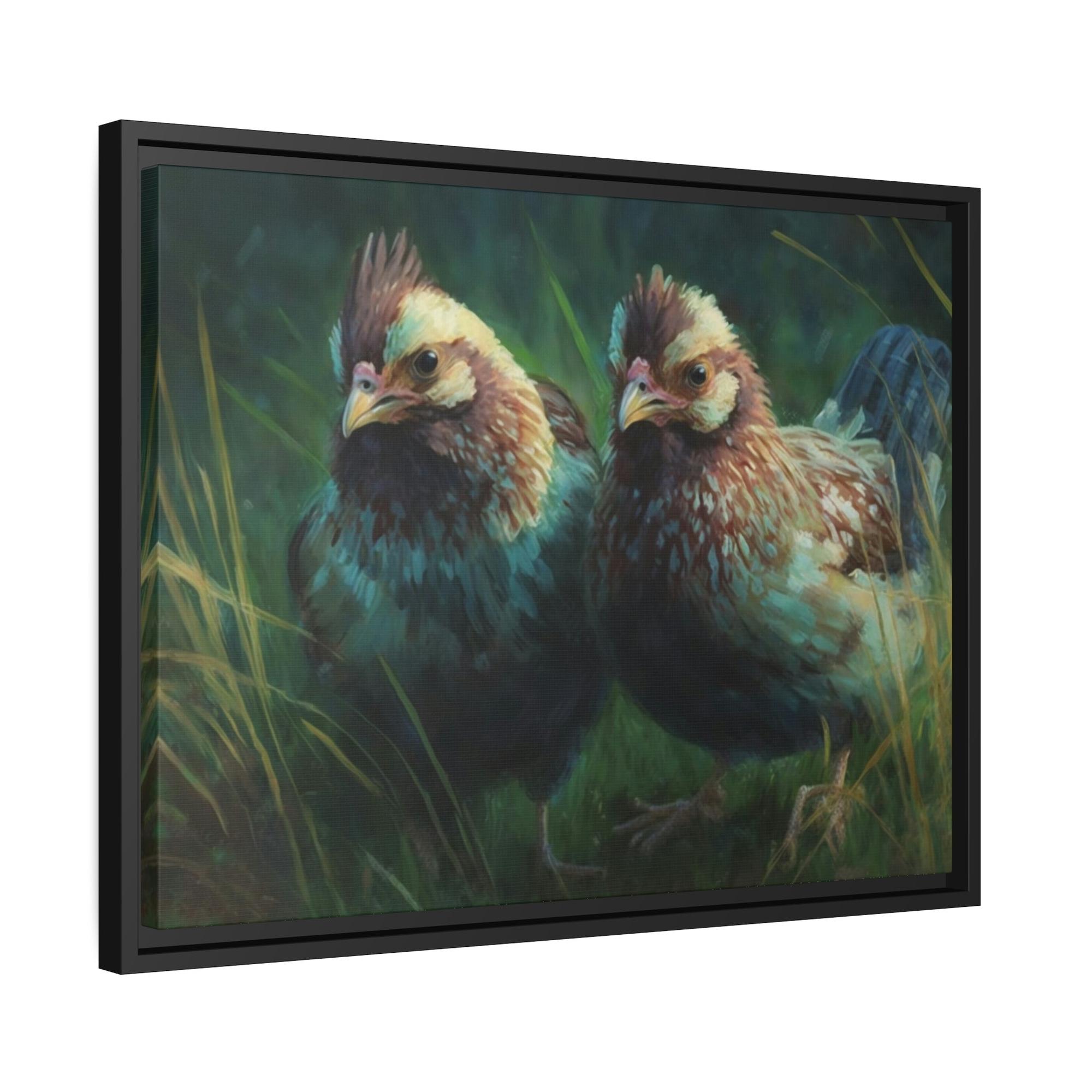 Chickens Fluffy Chickens: Canvas Art with Soft and Adorable Baby Chicks