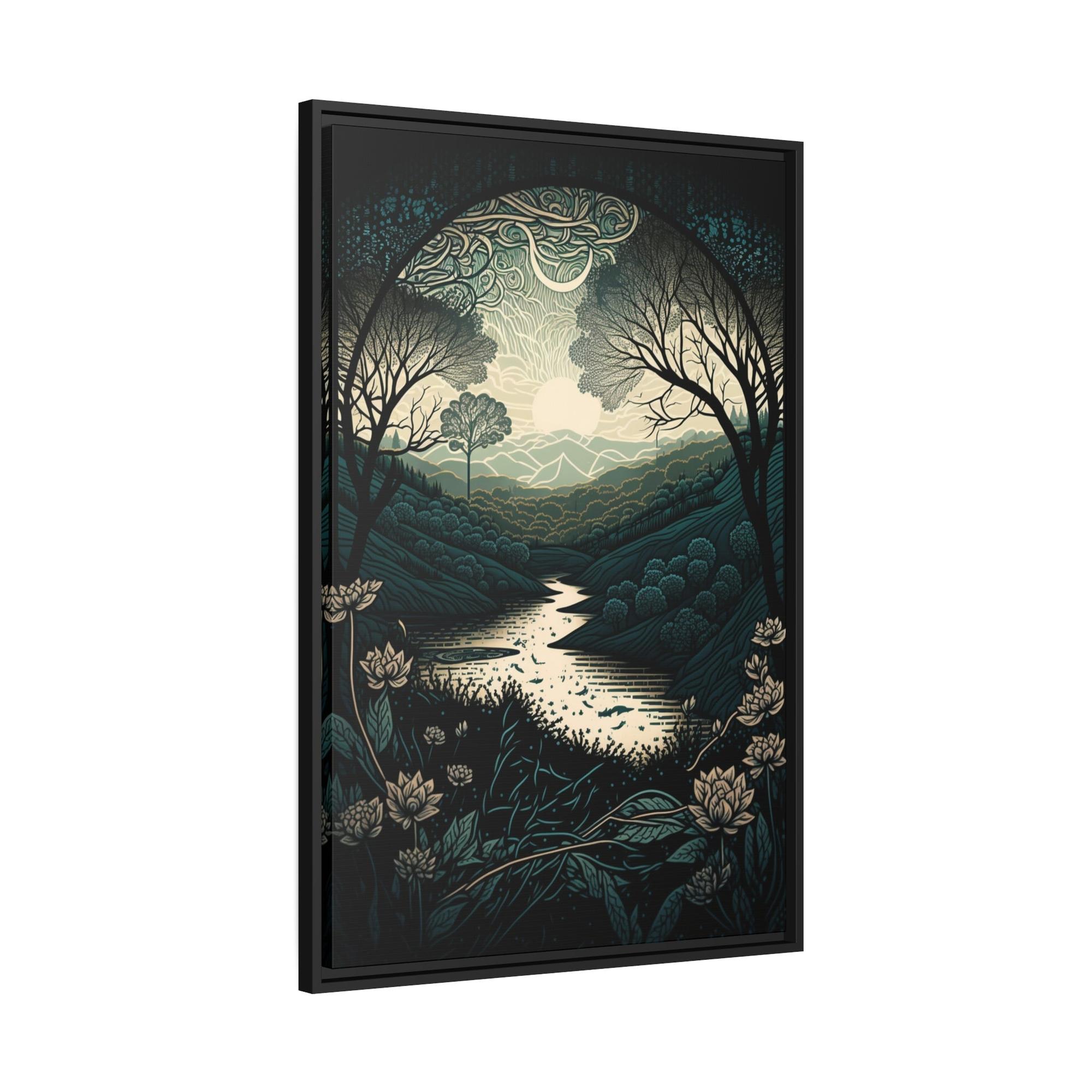 undefined Minimalist Symmetry: Framed Canvas & Poster Art of an Abstract Composition