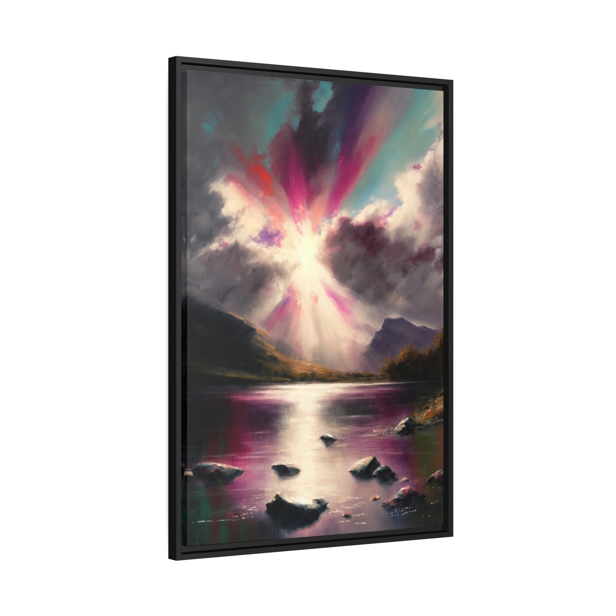 Abstract Landscape Abstracted Terrain: A Print on Canvas & Poster of a Contemporary Landscape