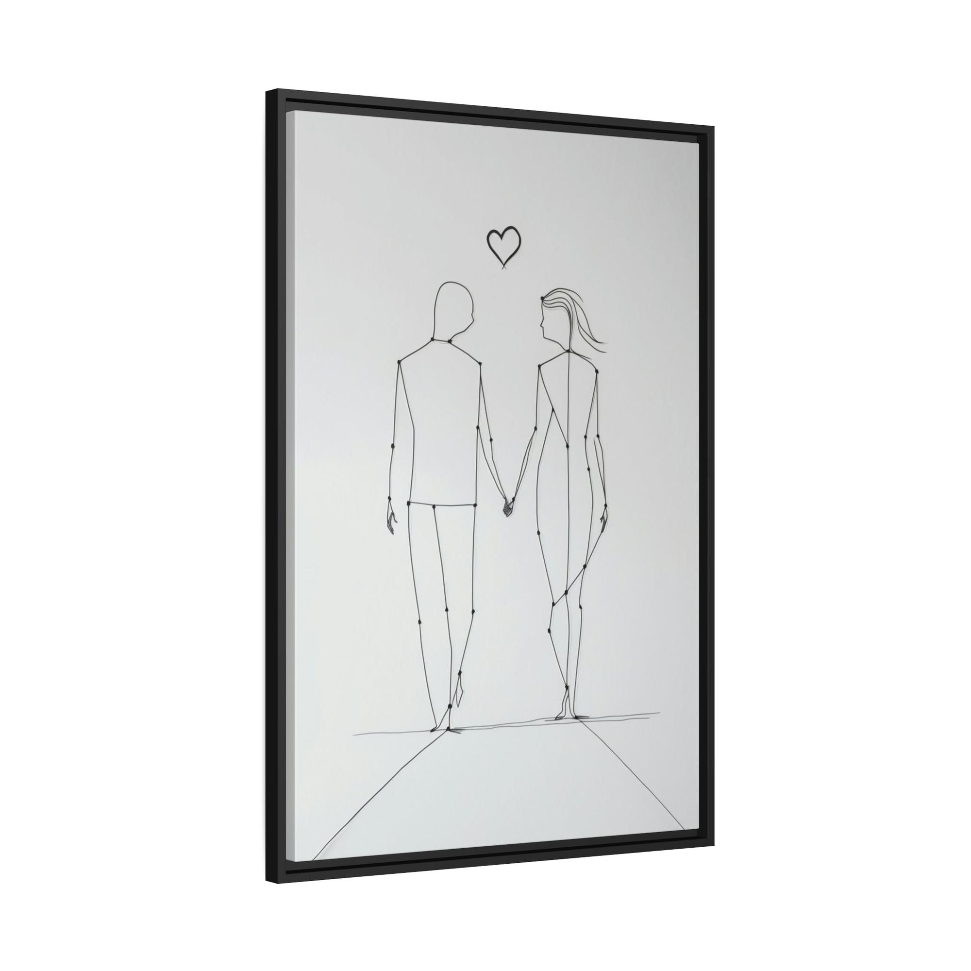 Abstract Line Art The Art of Lines: A Framed Poster & Canvas Print of an Abstract Line Artwork