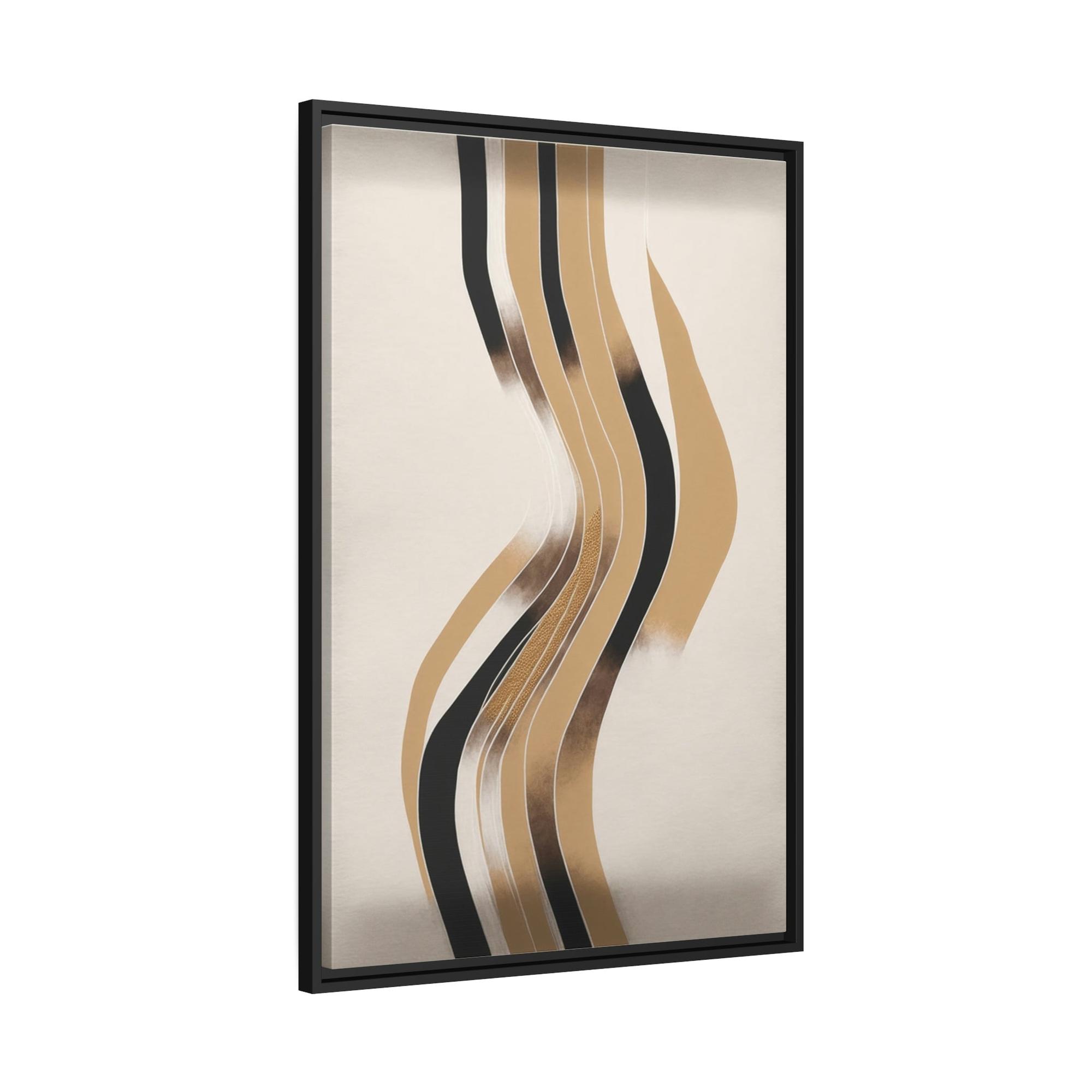 Abstract Minimalist Linear Simplicity: A Framed Poster & Canvas Print of a Minimalist Line Art