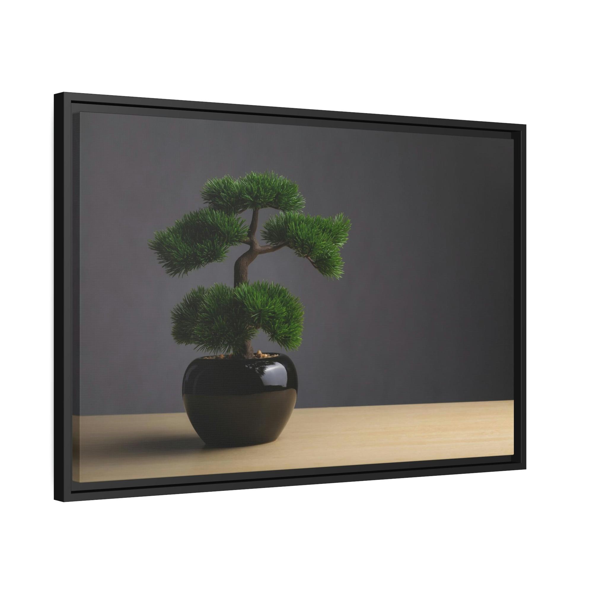 undefined Bonsai Beauty: Wall Art and Print on Canvas with Serene Bonsai Tree Art