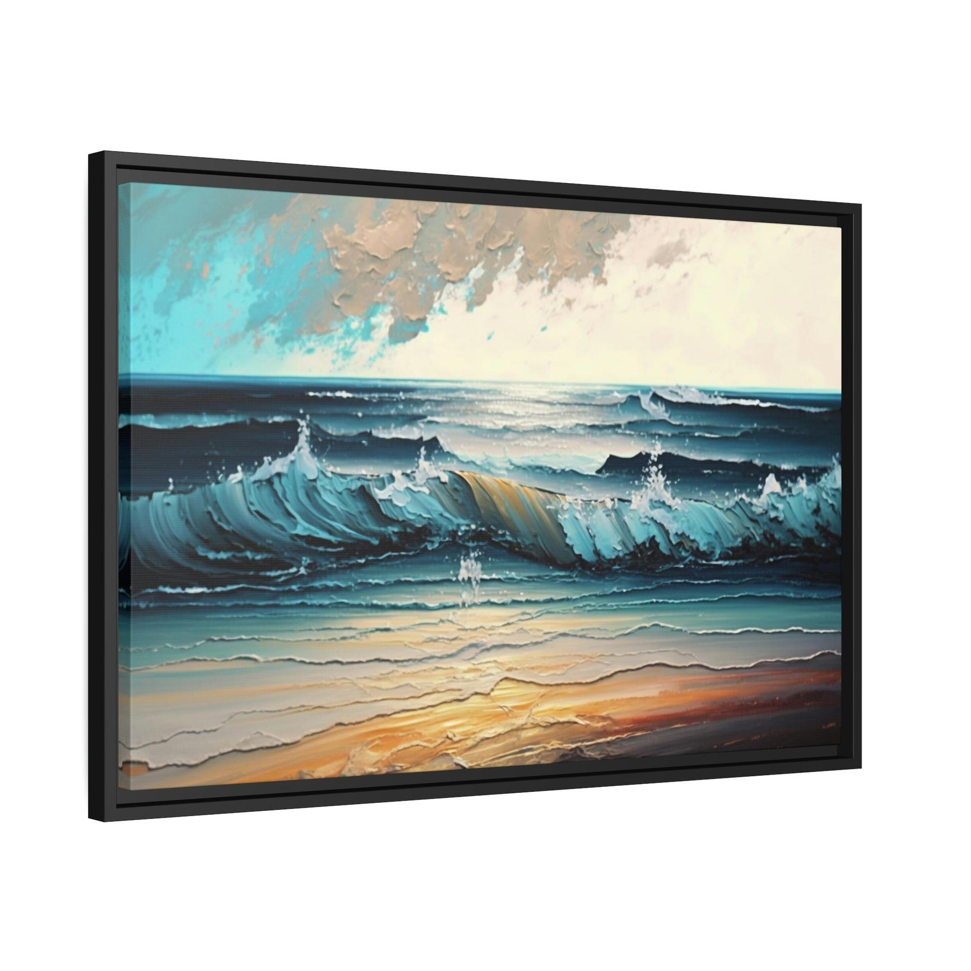 Abstract Ocean Oceanic Dreams: A Print on Canvas & Poster of an Abstract Sea View
