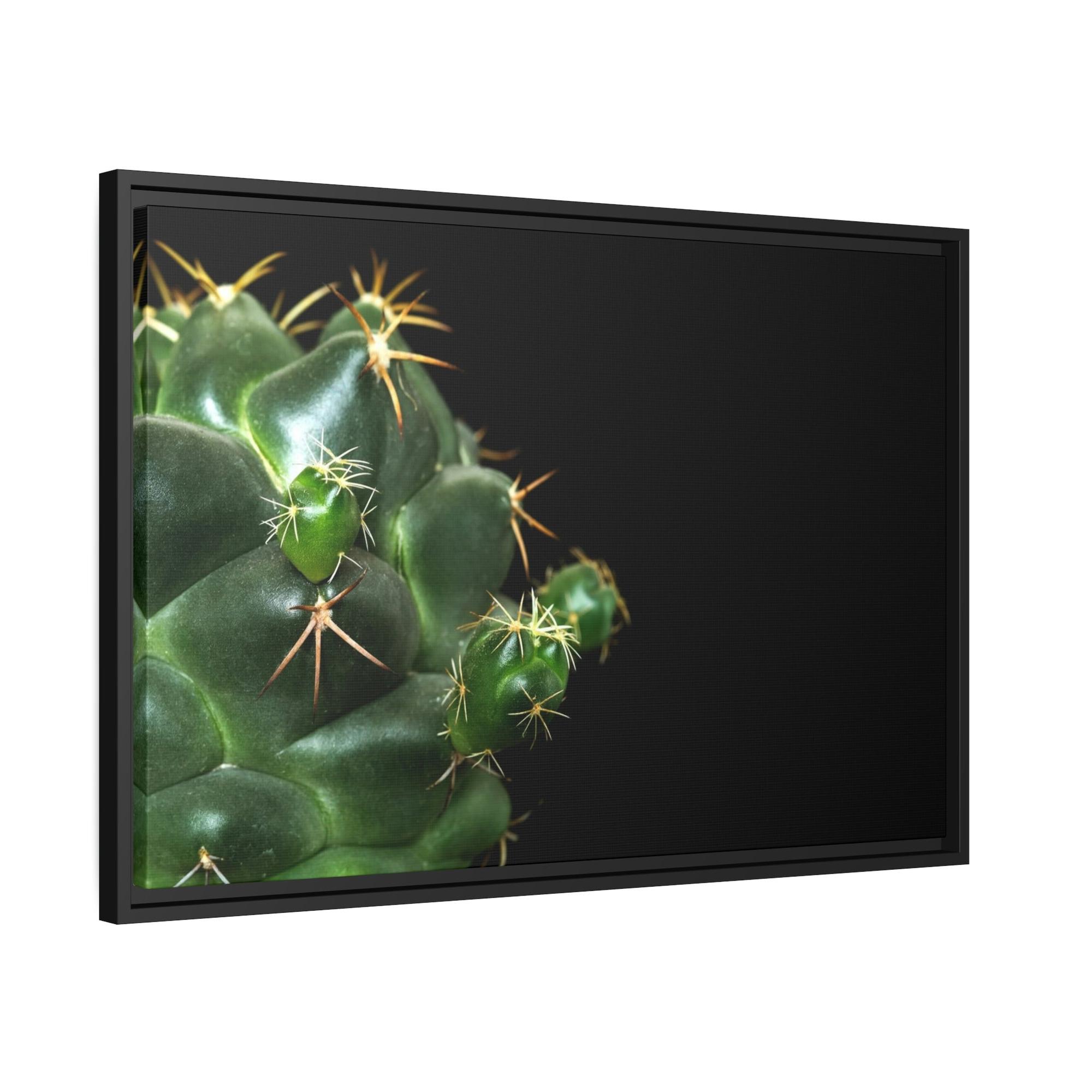 Cactus Succulent Splendor: Natural Canvas Cactus Print for a Modern Look