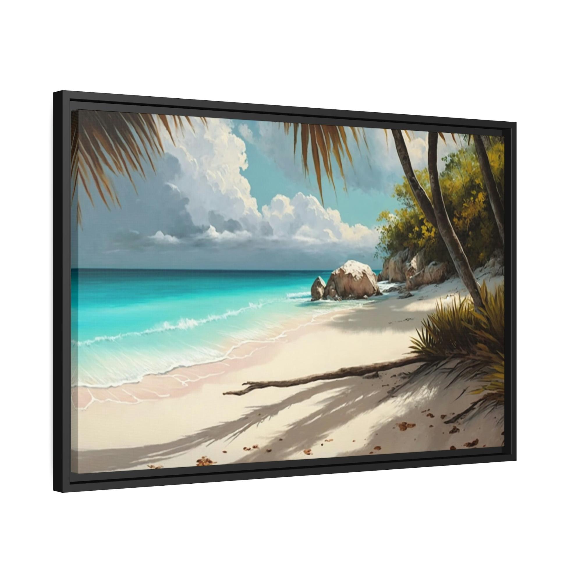 Caribbean Beach Serene Beach Vibes: Natural Canvas and Art Prints of Caribbean Beaches
