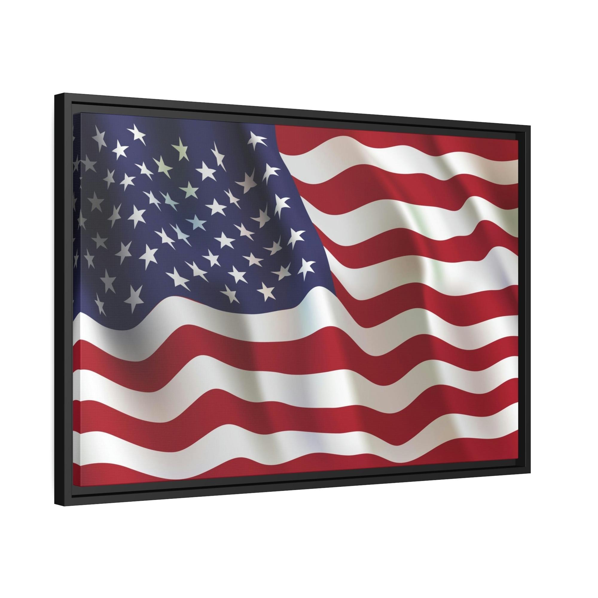 American Flag Patriotism at Its Finest: Canvas Print of the American Flag