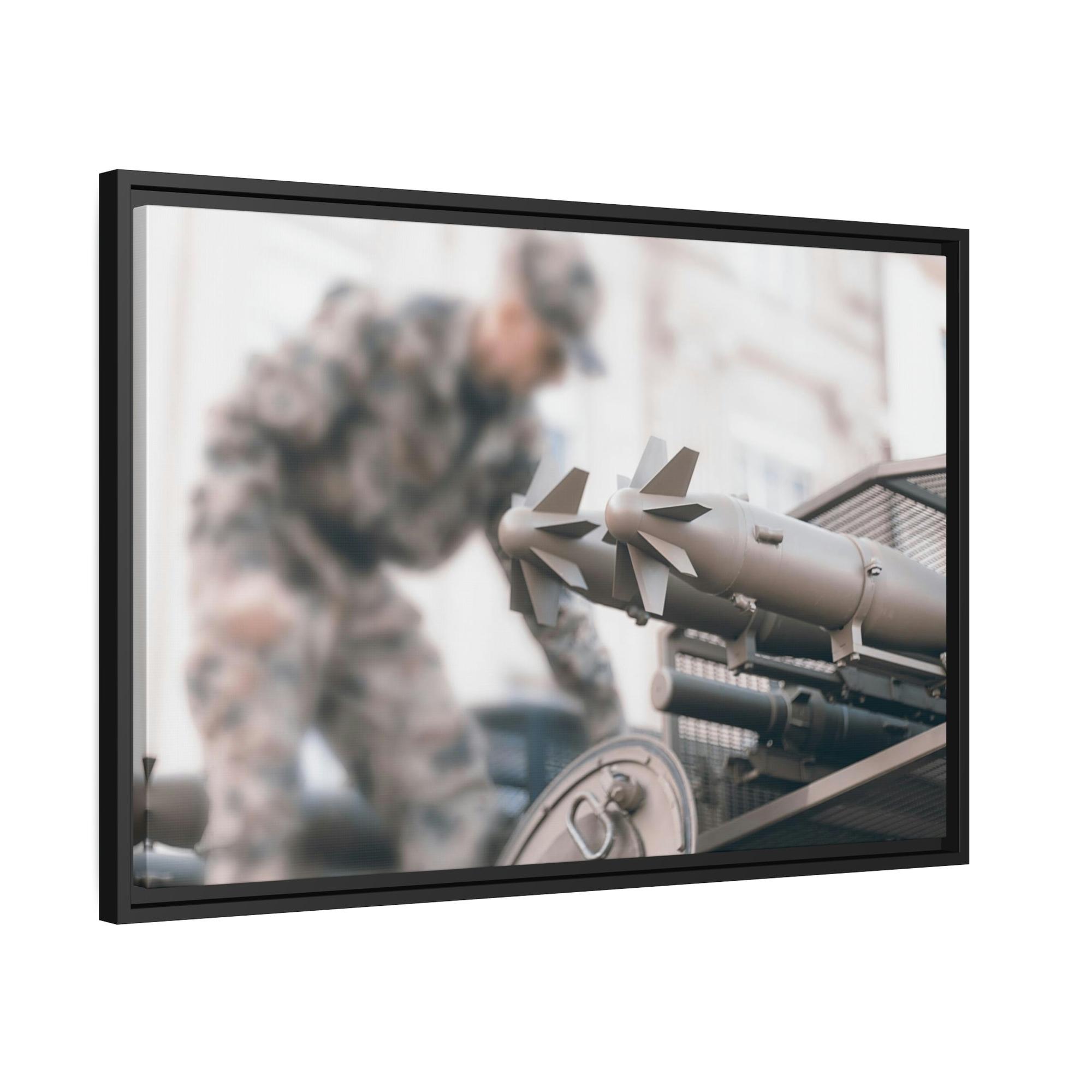 undefined Patriotic Spirit: Canvas Art Featuring Army Soldiers in Action