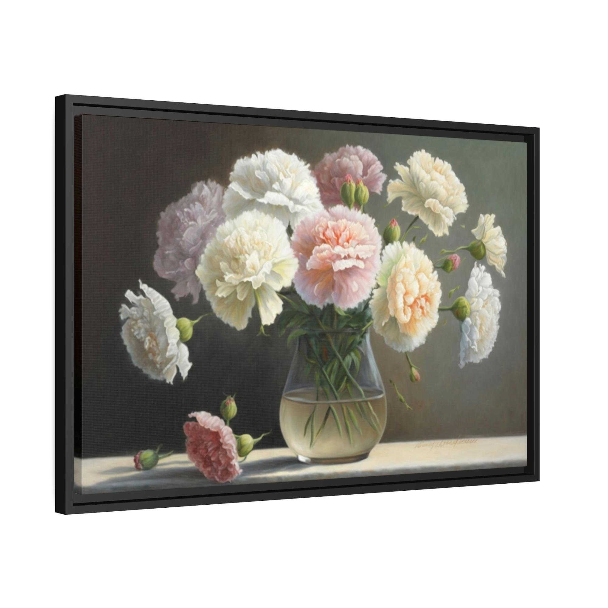Carnations Garden Treasures: Carnations Print on Canvas and Art Prints for Your Home