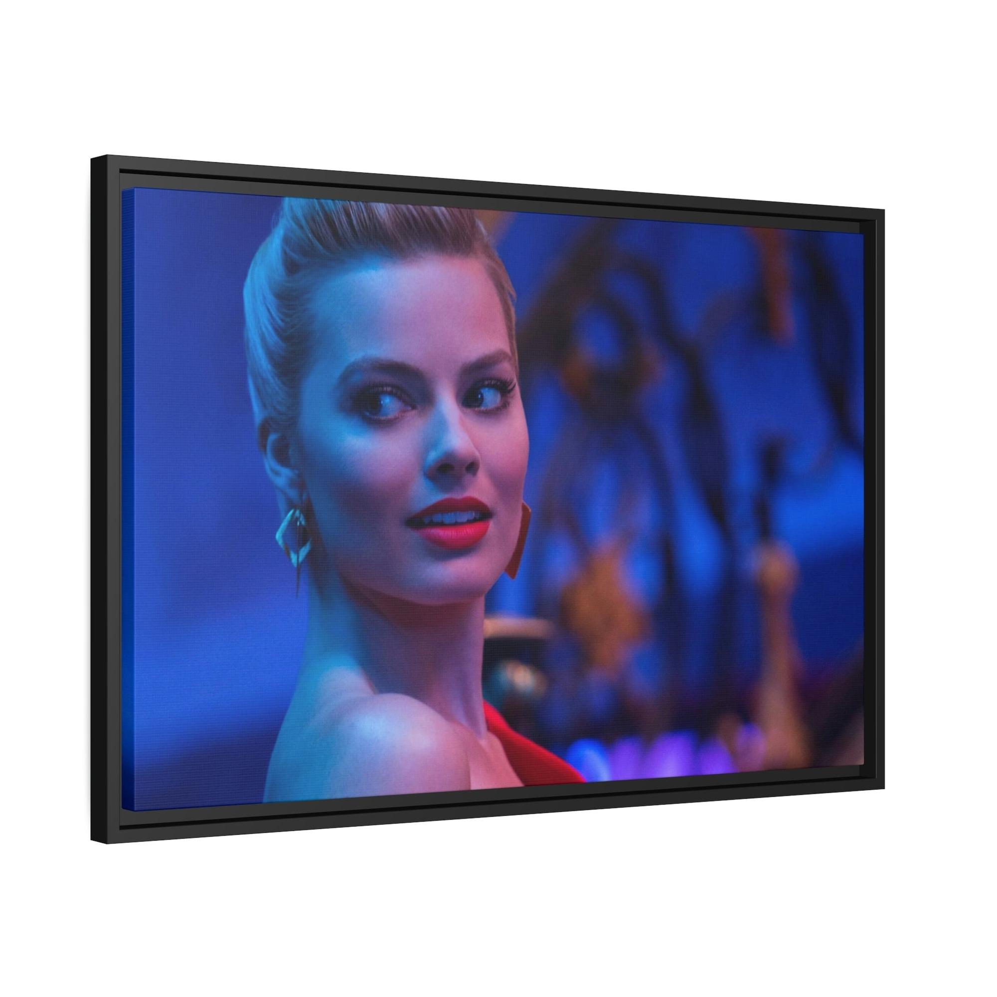 Celebrities Glamorous Hollywood Nights: Celebrity Portrait on Framed Canvas