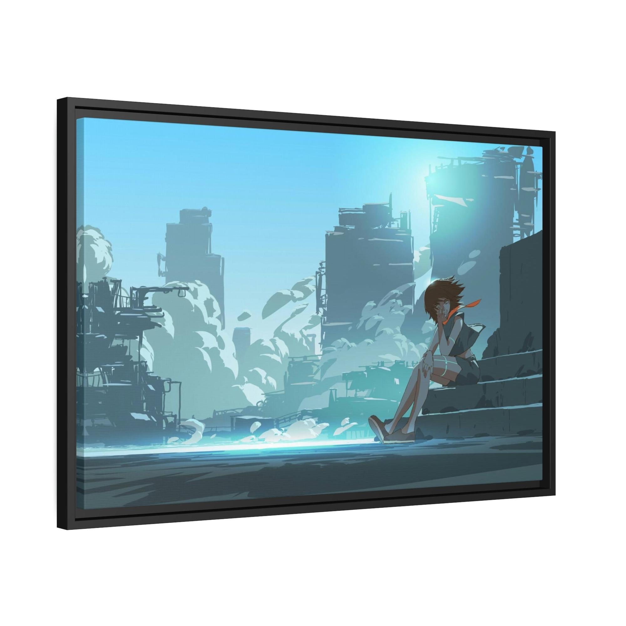 Anime Anime Adventure: Framed Canvas Art Featuring Action-Packed Anime Scenes