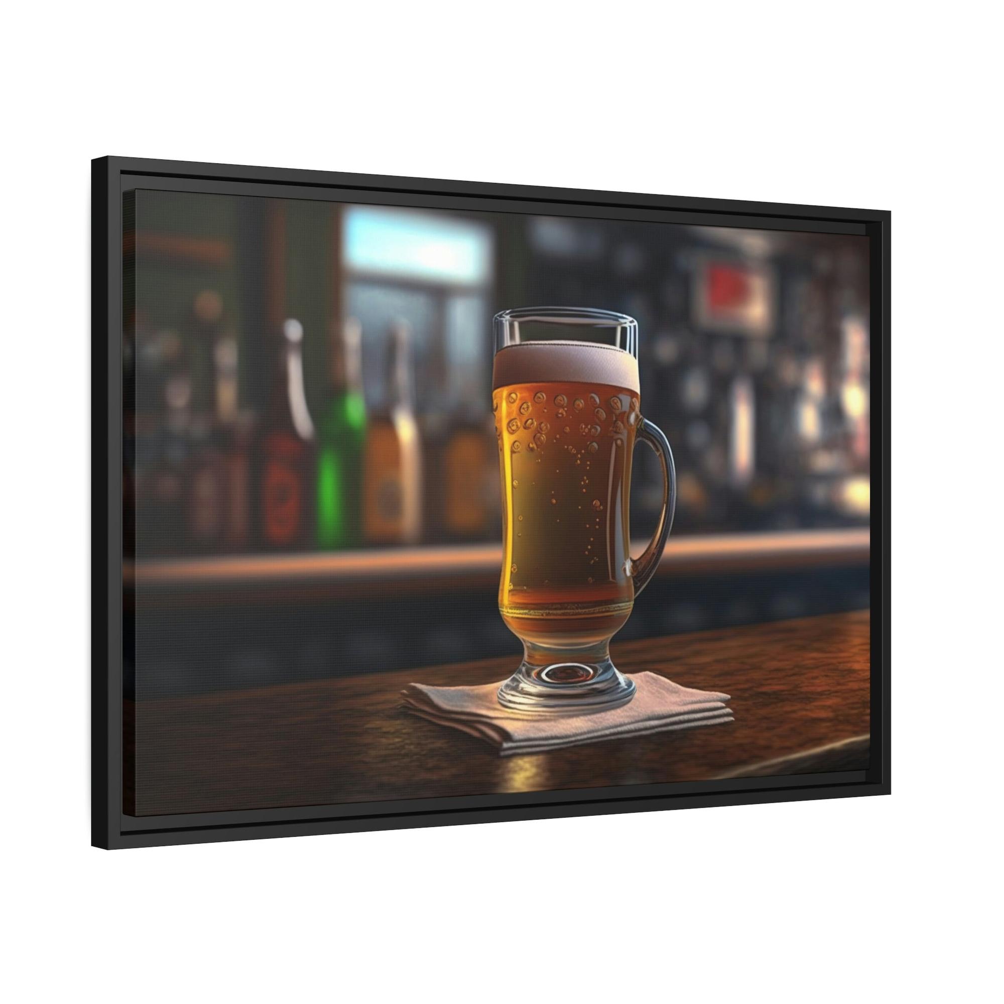 Beer Drink in the Art: Framed Beer Posters for Your Home Bar