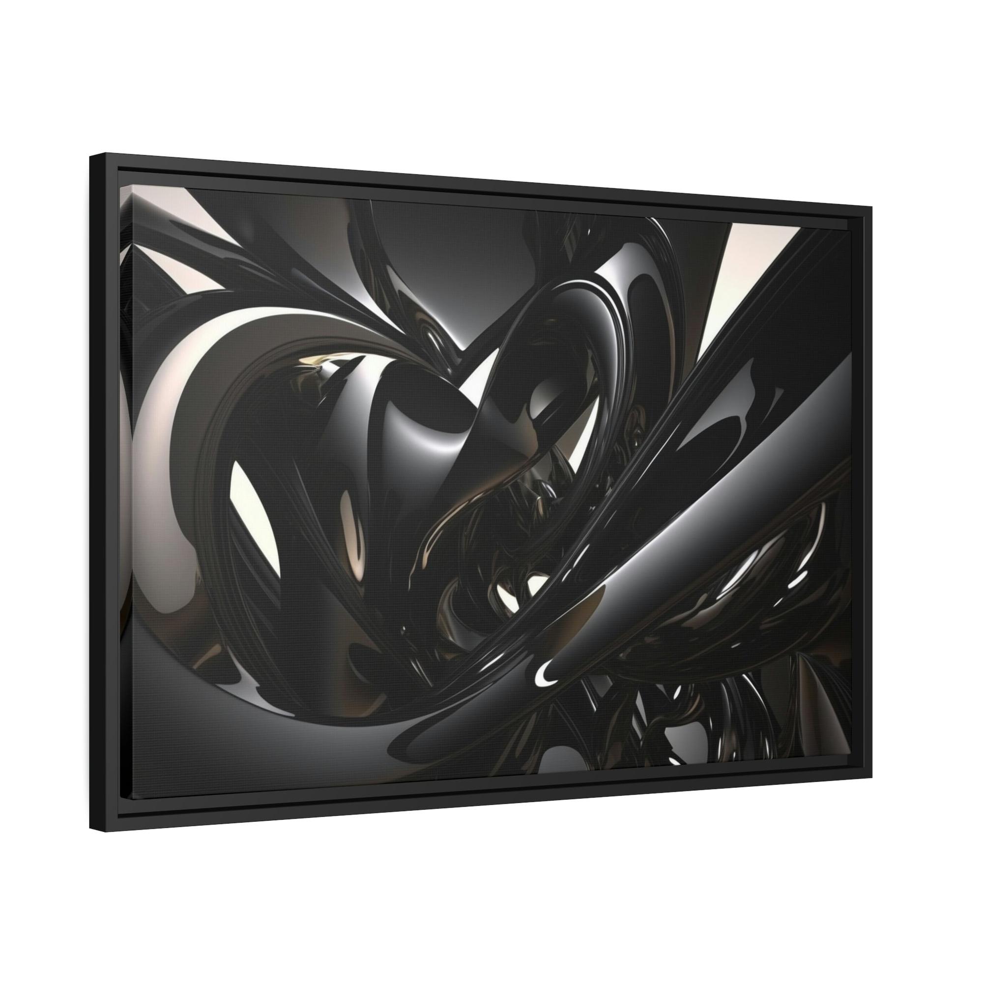 Black The Beauty of Darkness: Framed Black Art Print
