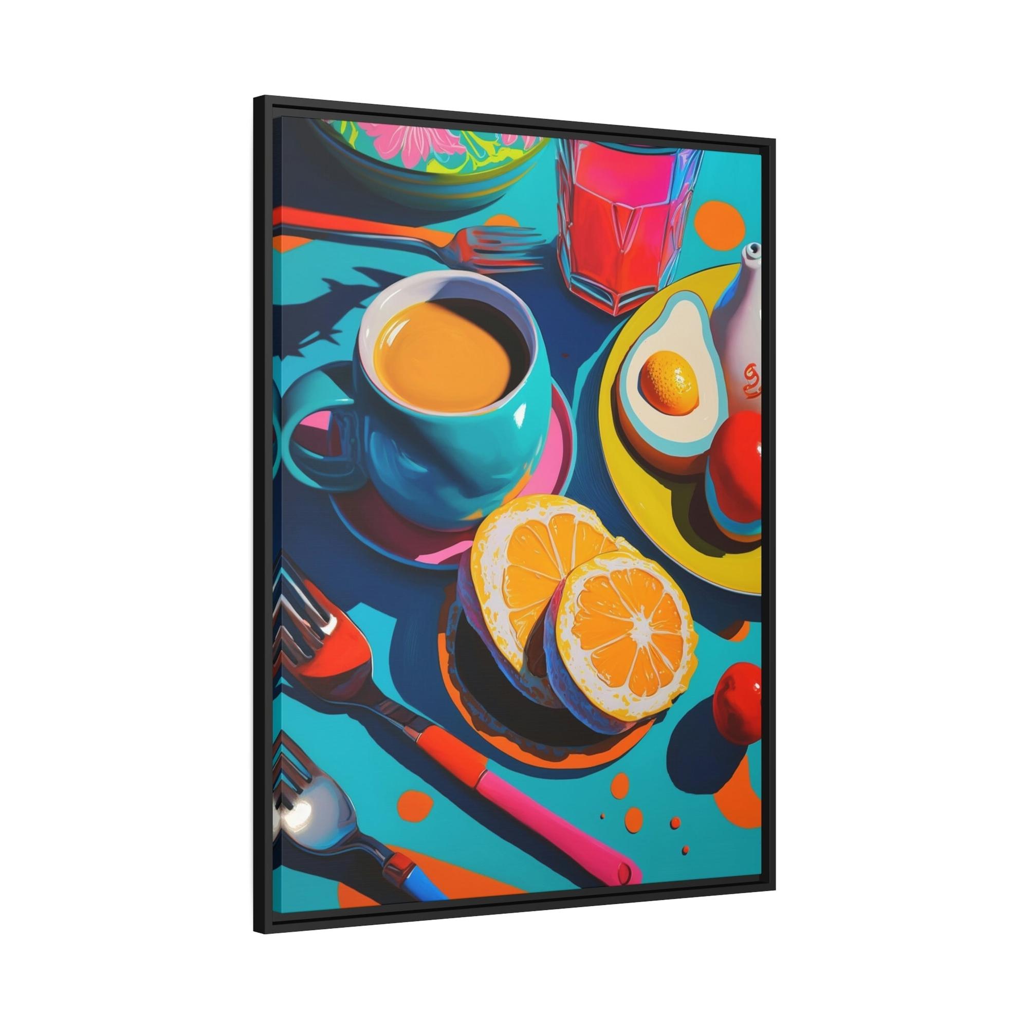Breakfast Morning Delight: Poster of a Beautifully Served Breakfast Table