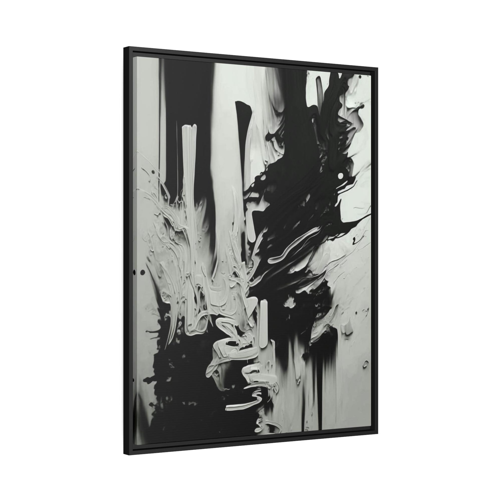 Black&White Abstract Art The Shadow's Dance: A Natural Canvas & Poster Painting of Abstract Shapes and Shadows