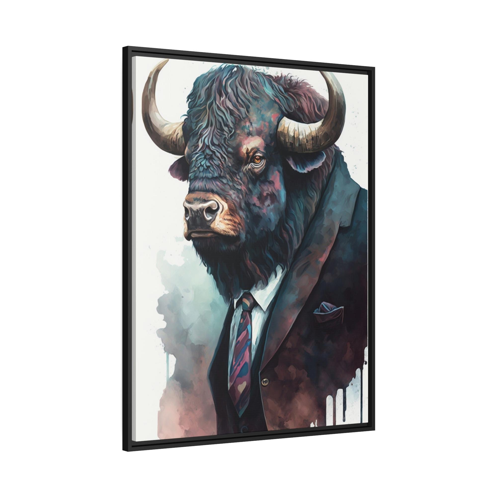 Buffalos A Quiet Moment with the Buffalo: A Captivating Canvas & Poster Print for Your Bedroom
