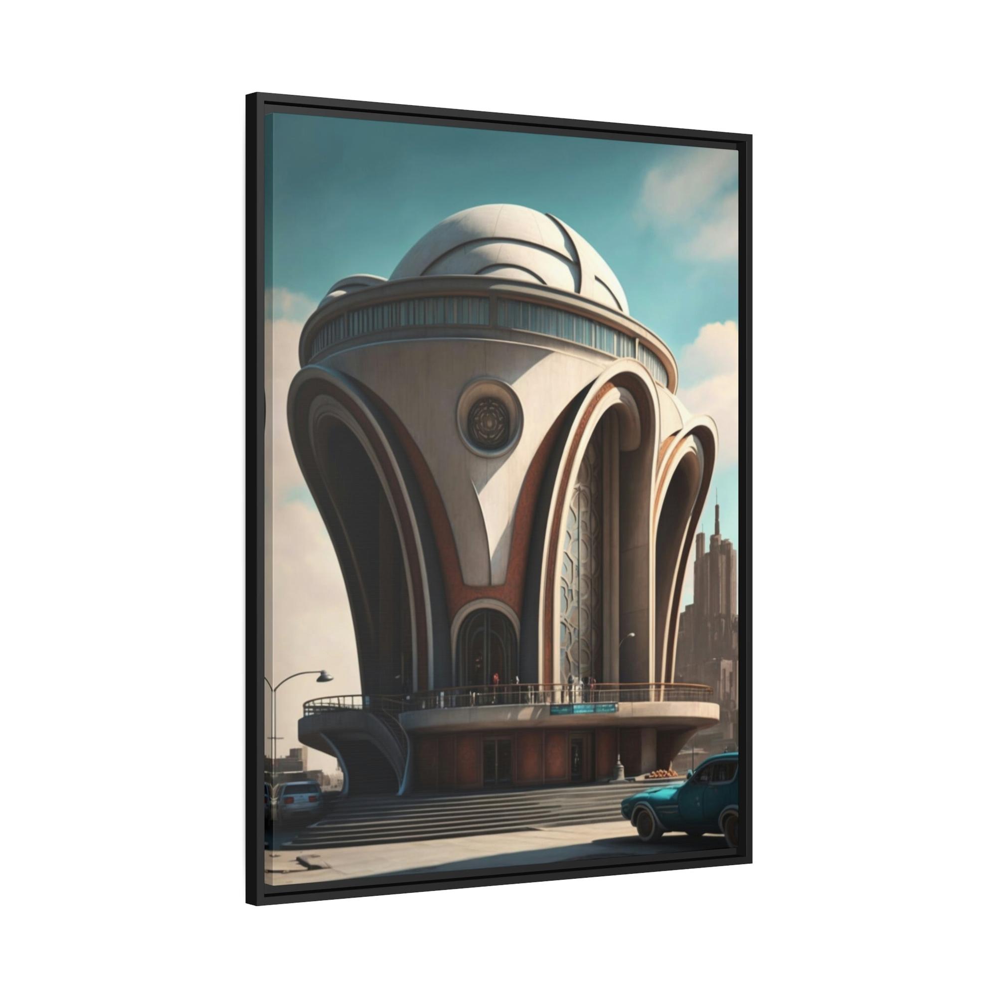 Architecture Artistic Impressions: Canvas Print of Abstract Architecture