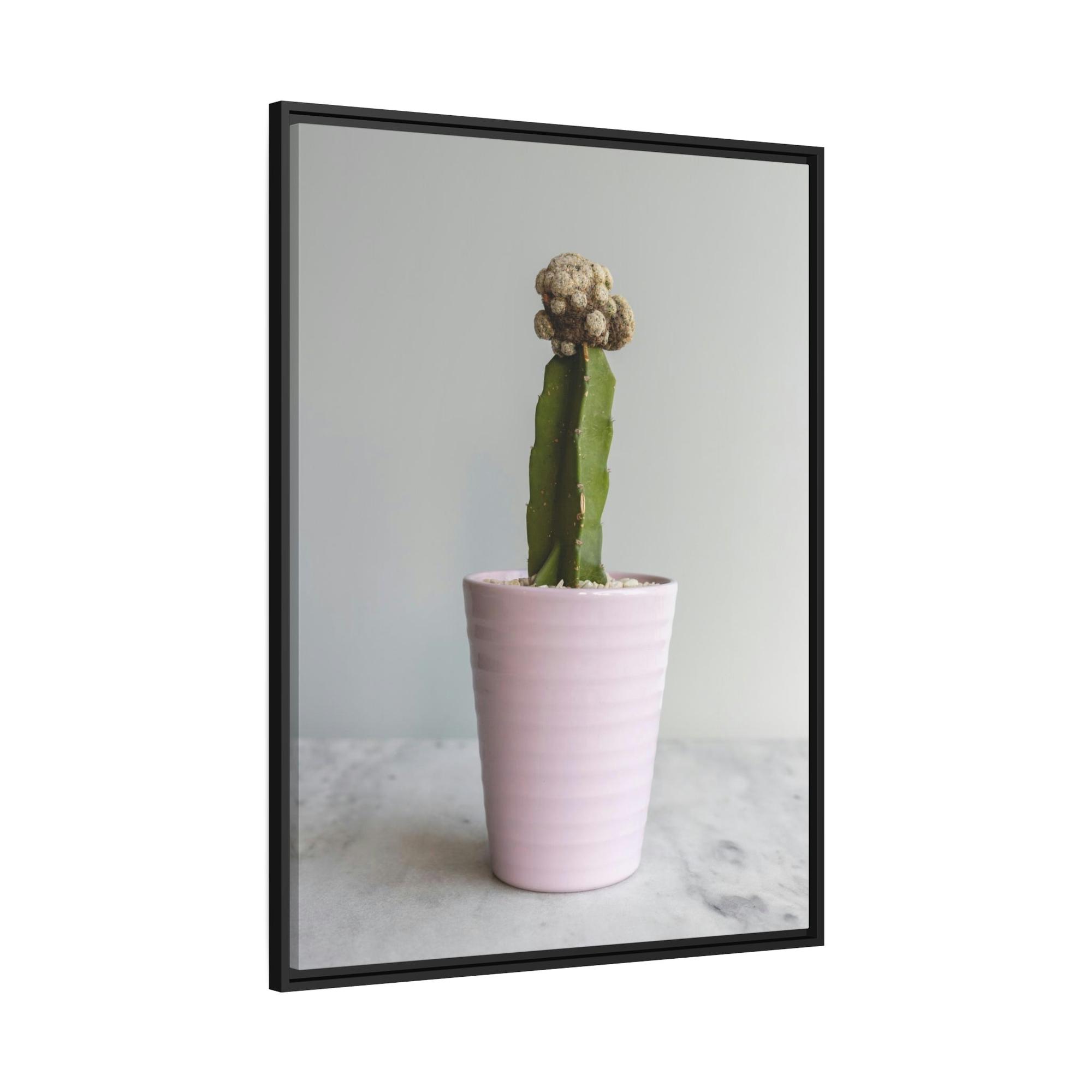 Cactus Botanical Bliss: Cactus Print on Canvas and Framed Art